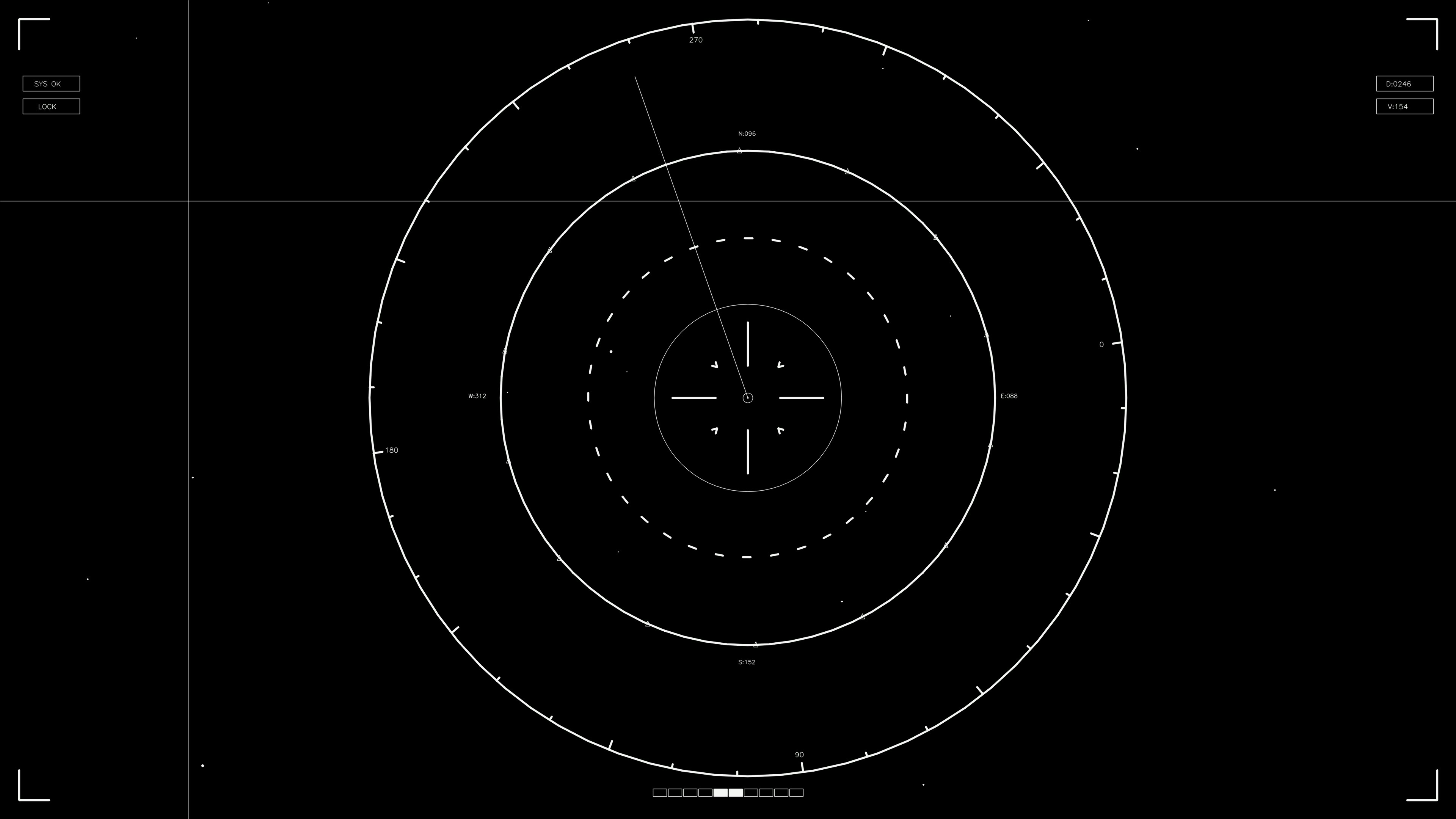 Animation of hud elements designed for web designers and sci-fi video editors, featuring round patterns and interface details for digital projects
