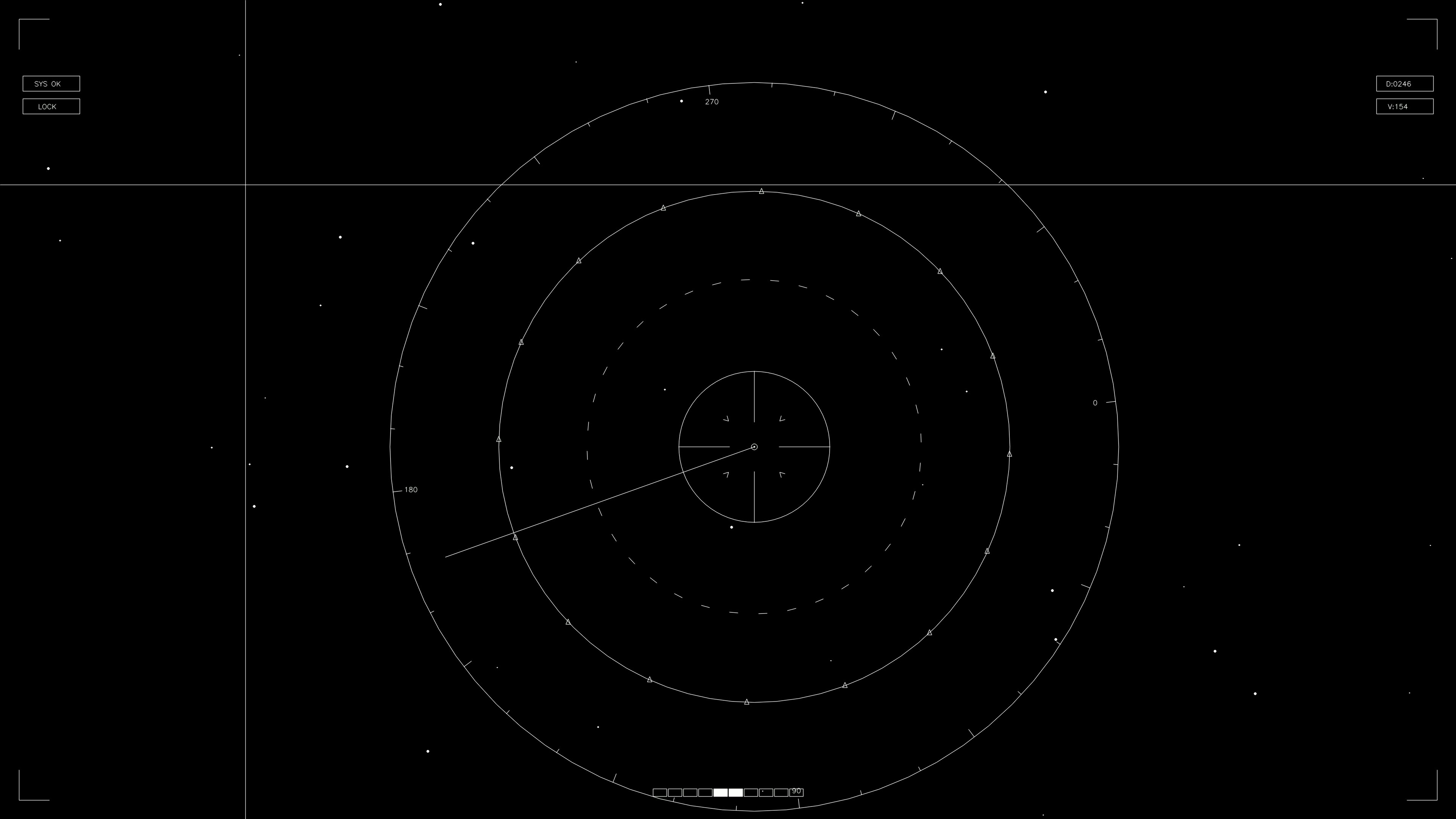 Hud elements animation for web designer and sci fi video editor showcasing circular data display with radar effects and indicators