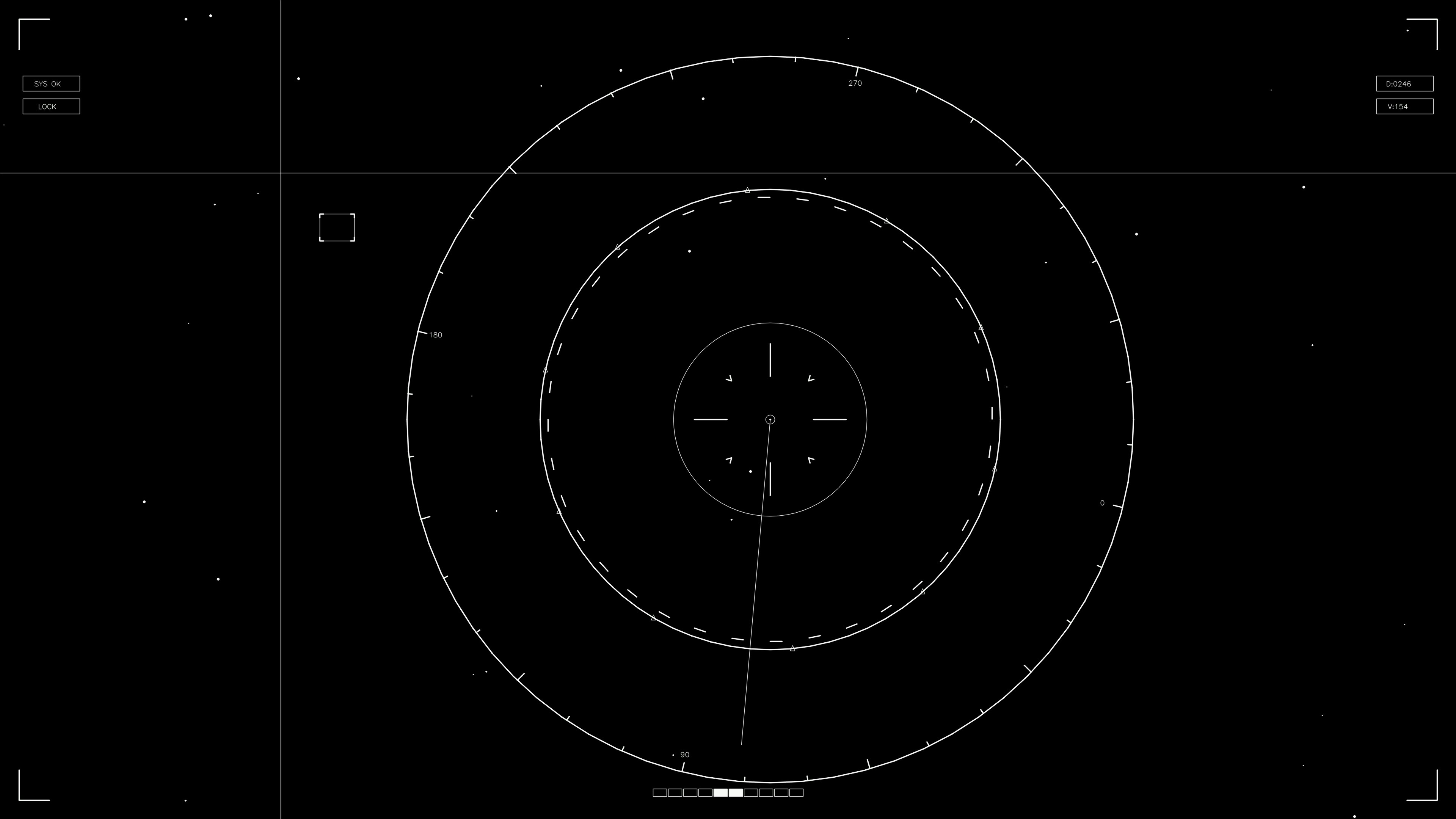 Animation of sci-fi hud elements for web design and video editing used by professionals in digital media industry