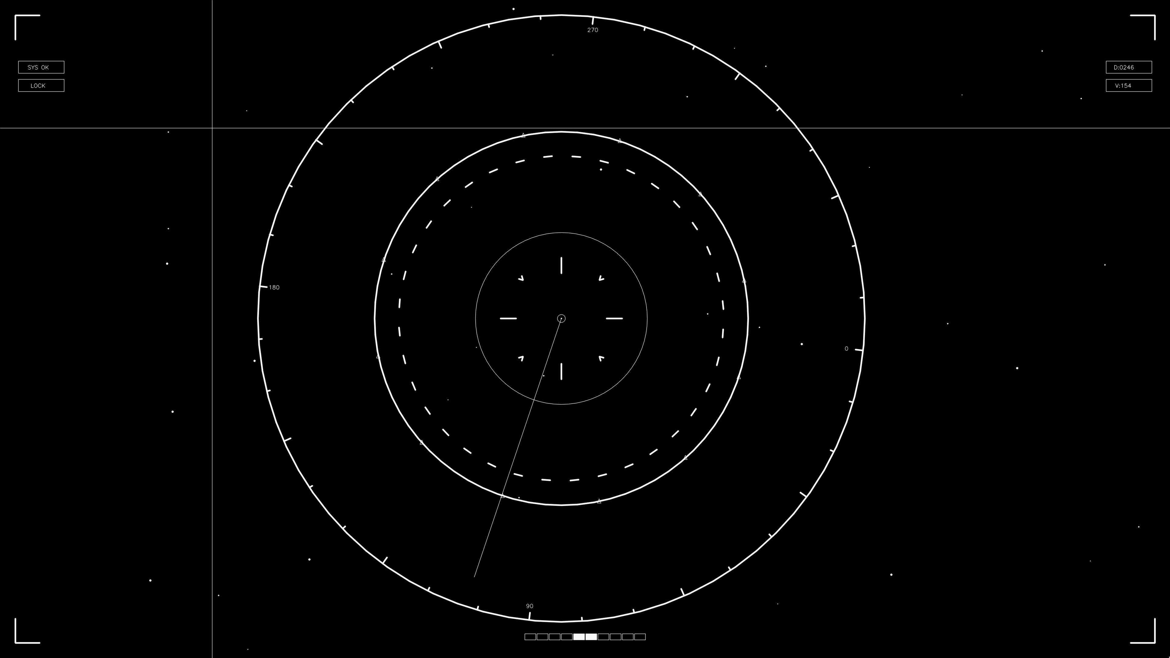 Hud elements animation for web designers and video editors in a futuristic style