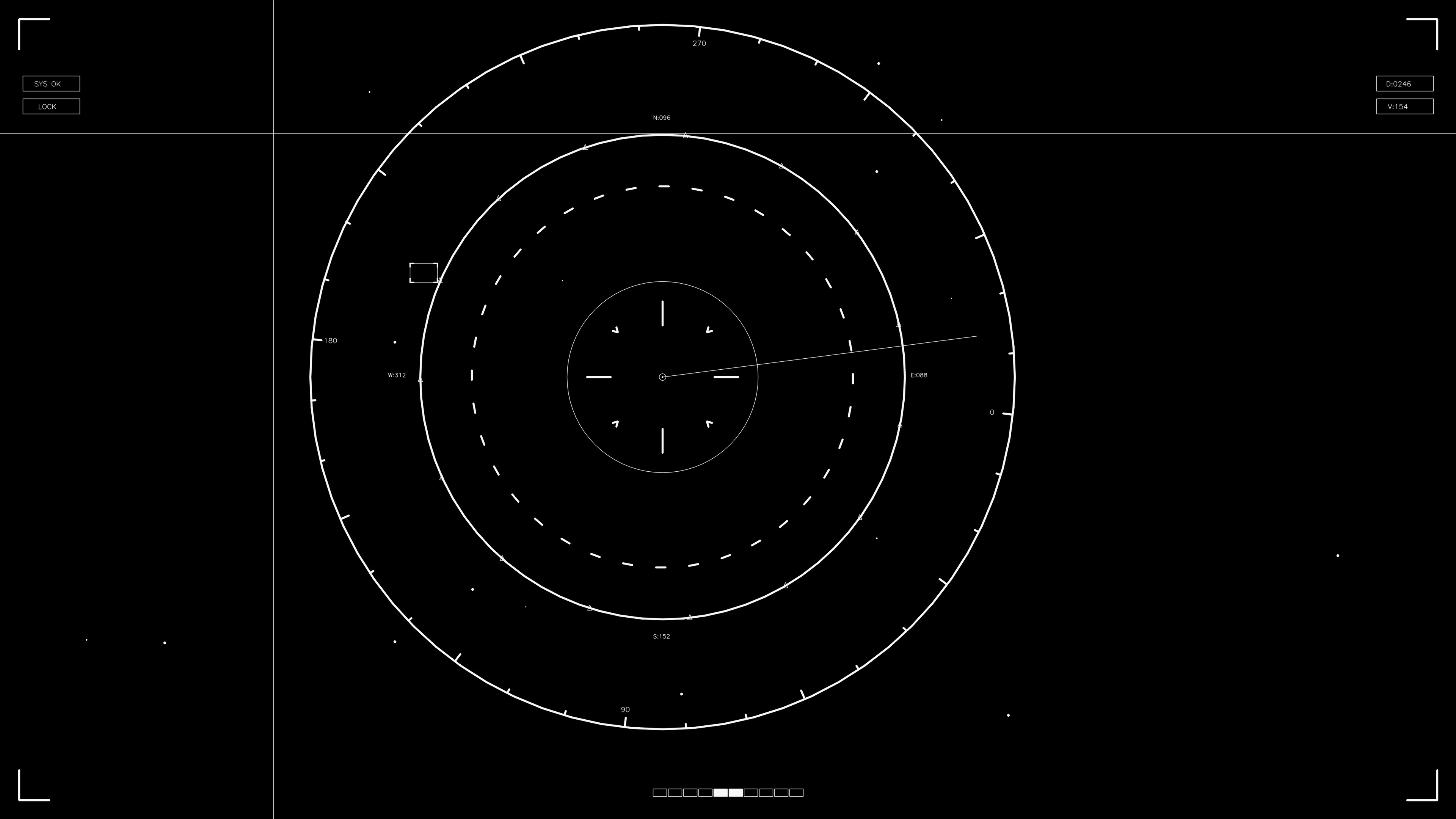 HUD elements animation for web designers and sci-fi video editors across various projects and presentations