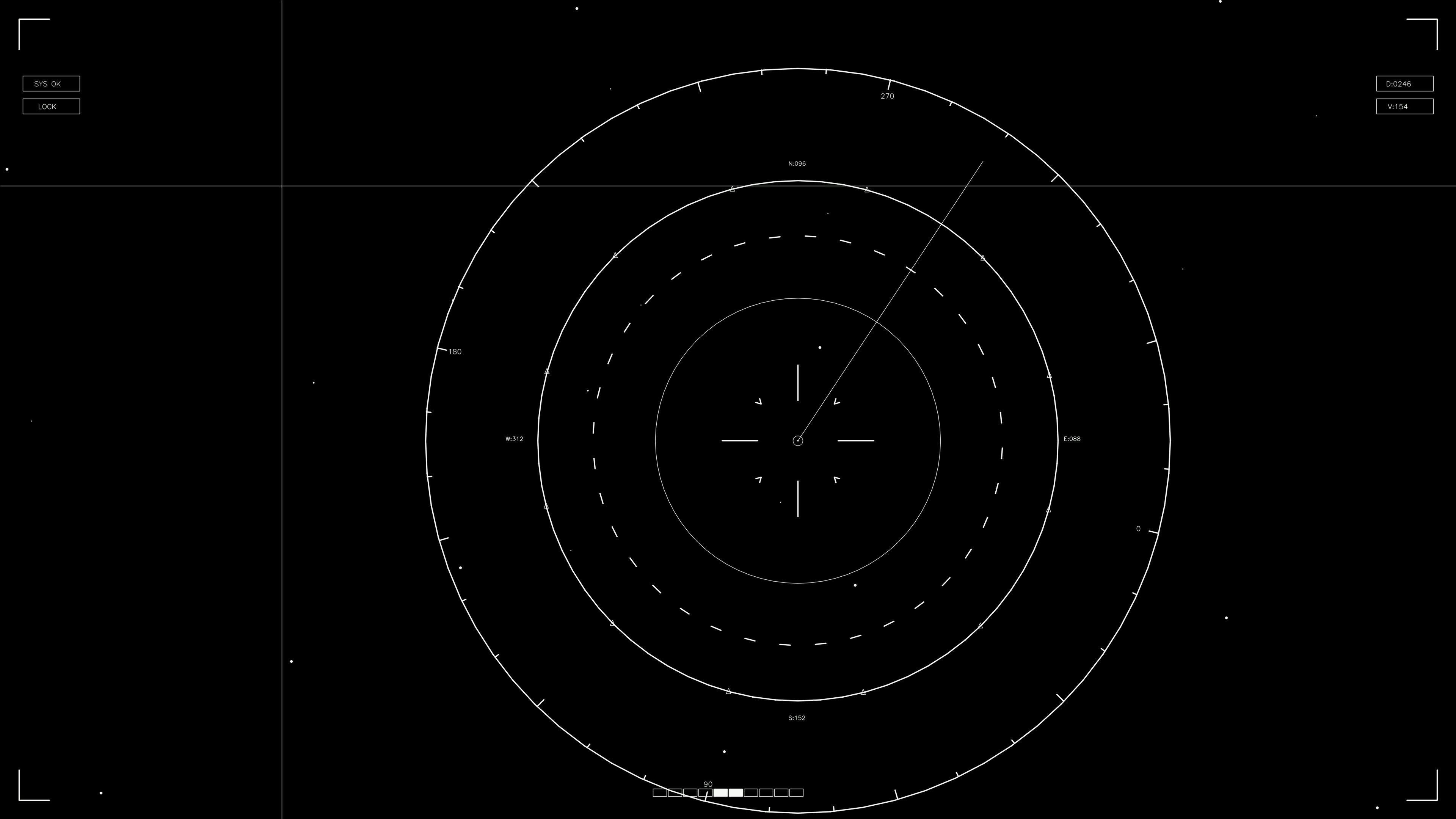 Hud elements animation for web designers and sci-fi video creators focusing on interface design and layout