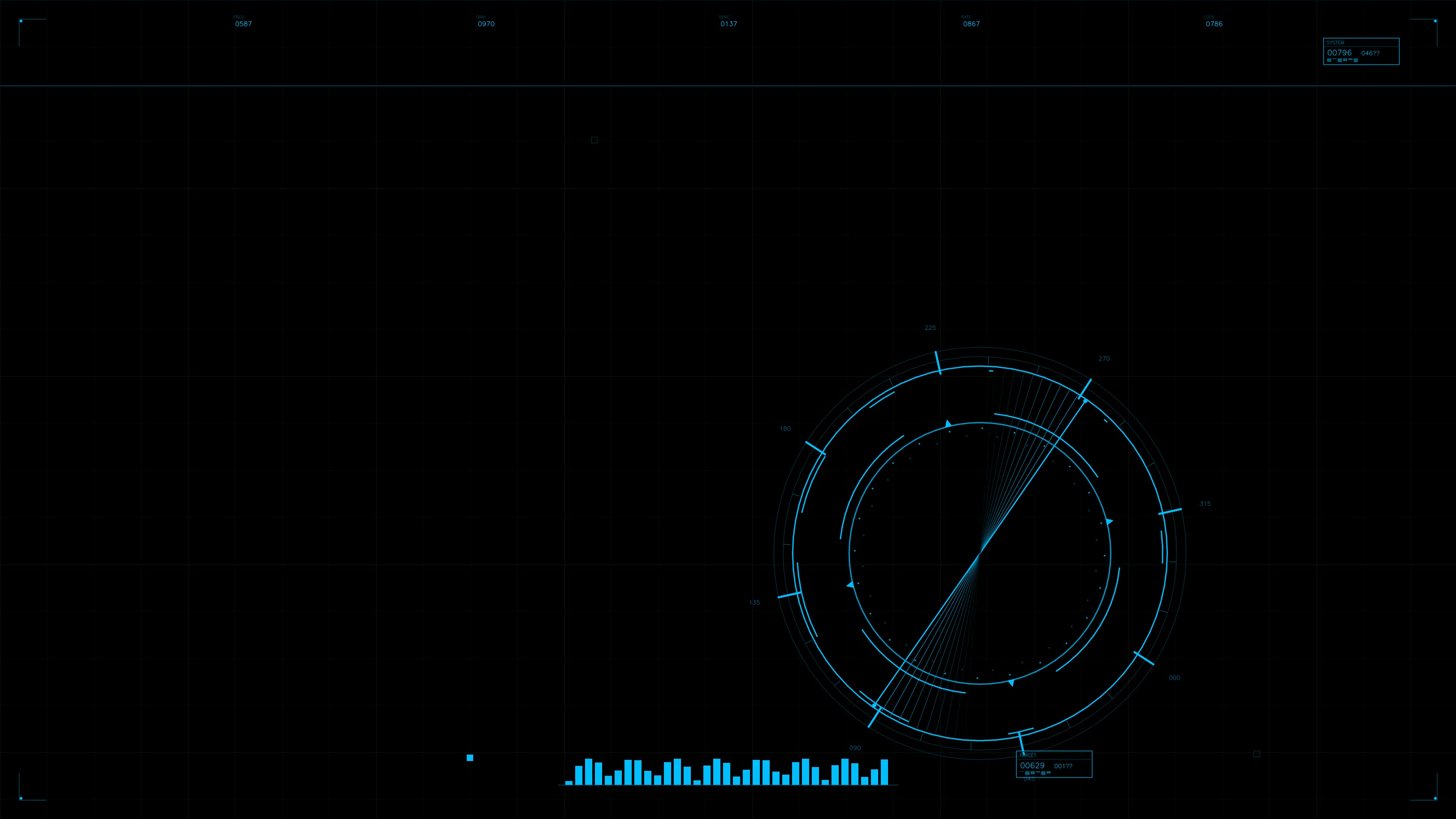Military gui war stock footage hud animation for science fiction production displays advanced targeting system visuals in dark environment