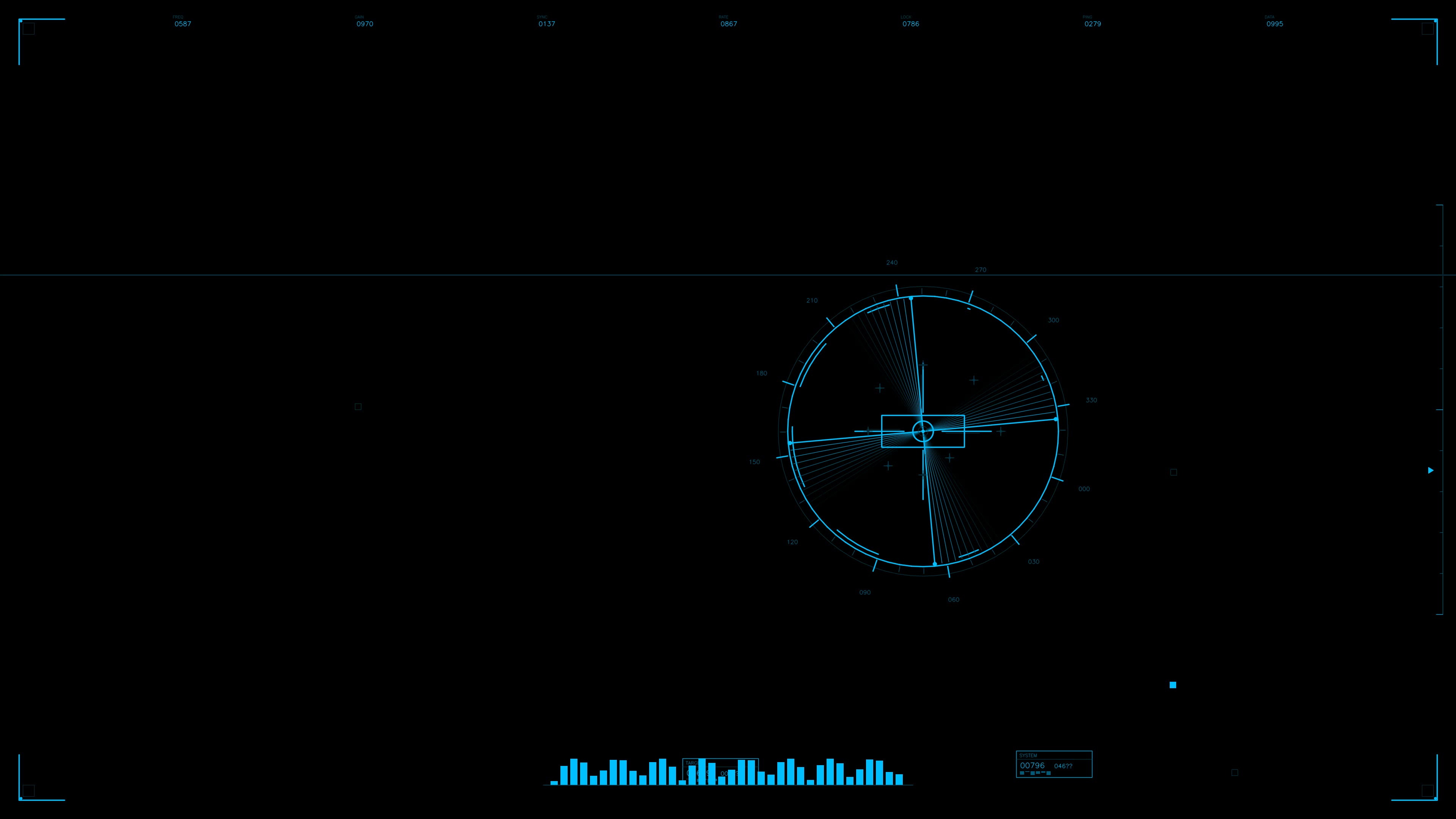 Military gui war stock footage hud animation for science fiction production showcasing scanning and targeting functionality in a combat setting