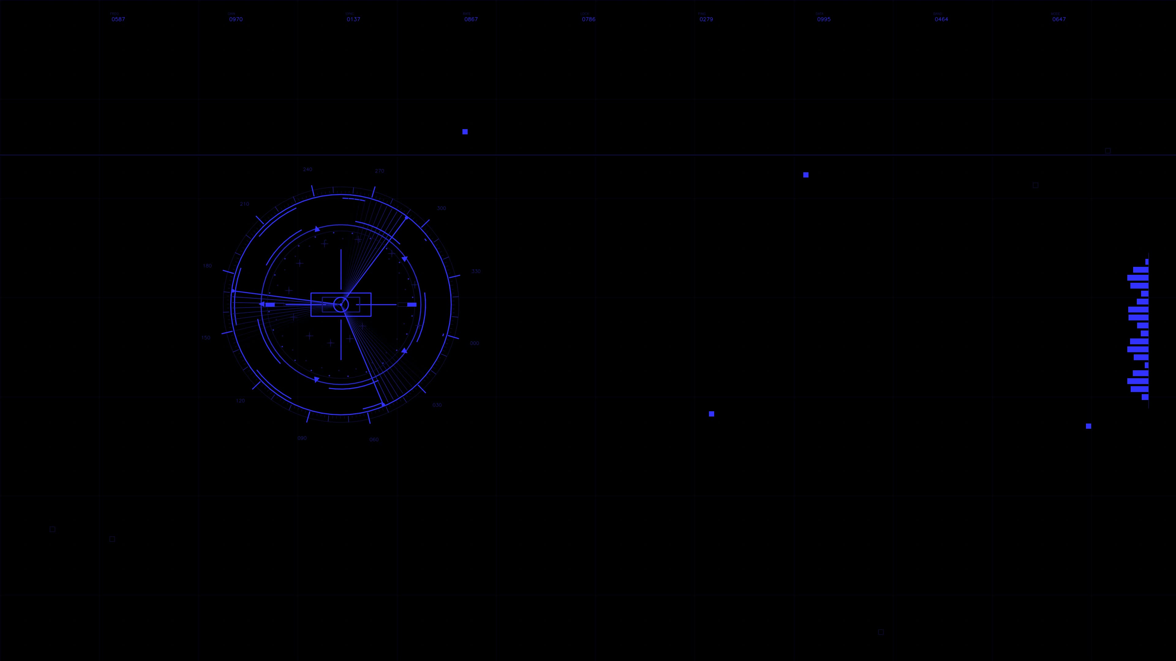 Military gui war stock footage showing hud animation for science fiction production in digital format