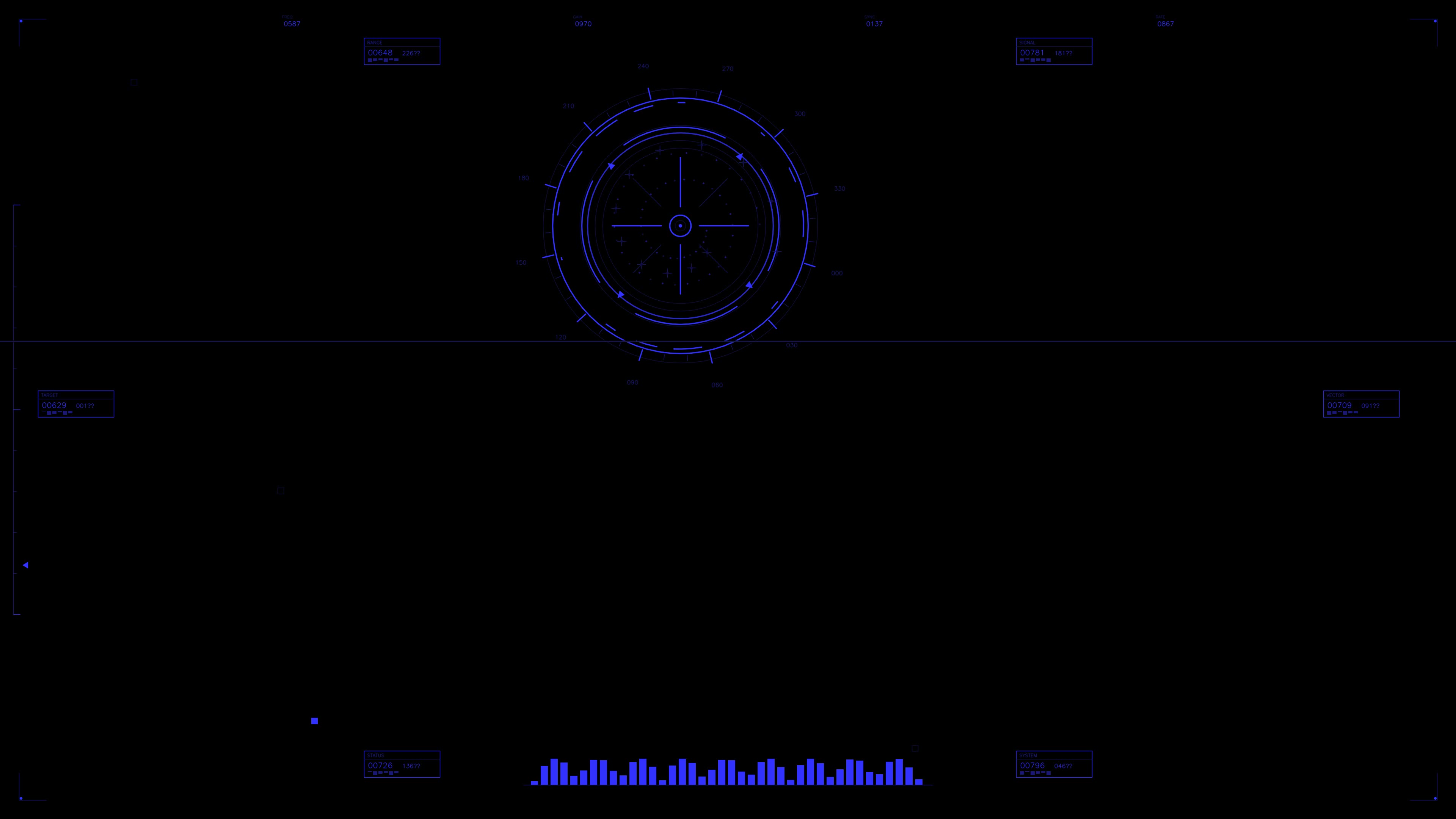 Military gui war stock footage hud animation for science fiction production with focus on targeting interface and visual displays