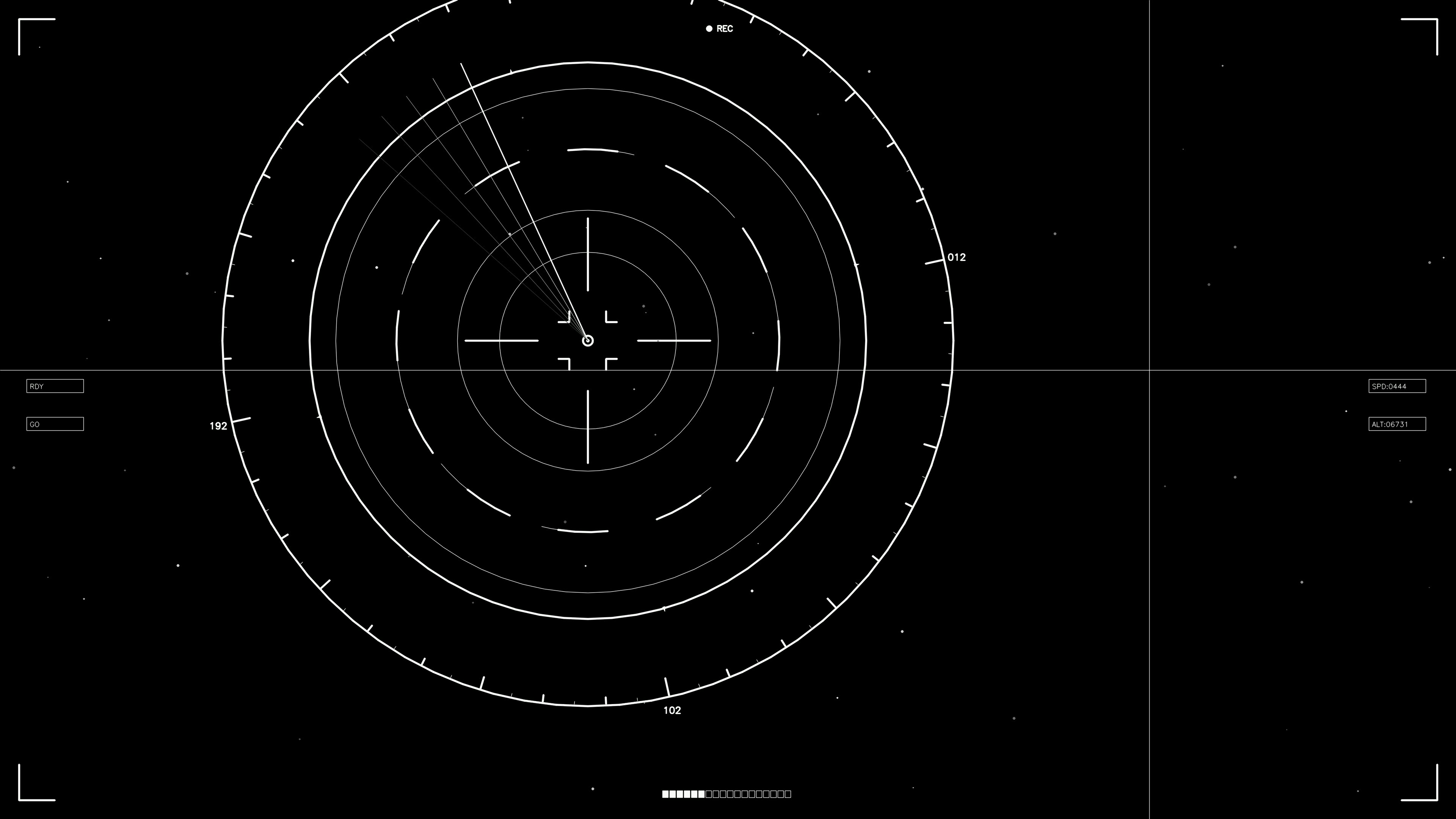 Scifi hud animation for web design and video projects with graphic details and data display
