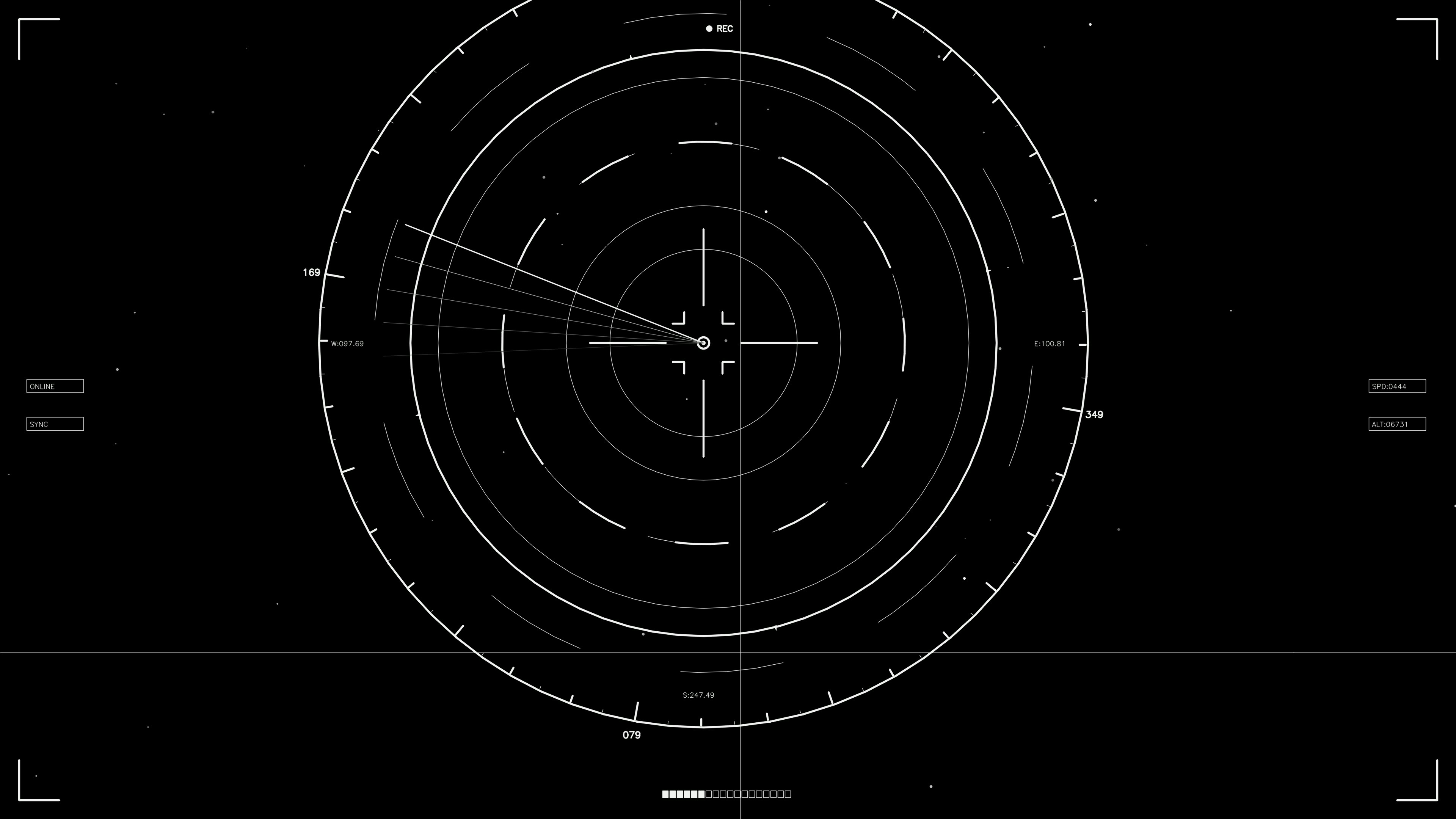 Scifi hud animation showcasing digital elements for web design and video projects in a futuristic style
