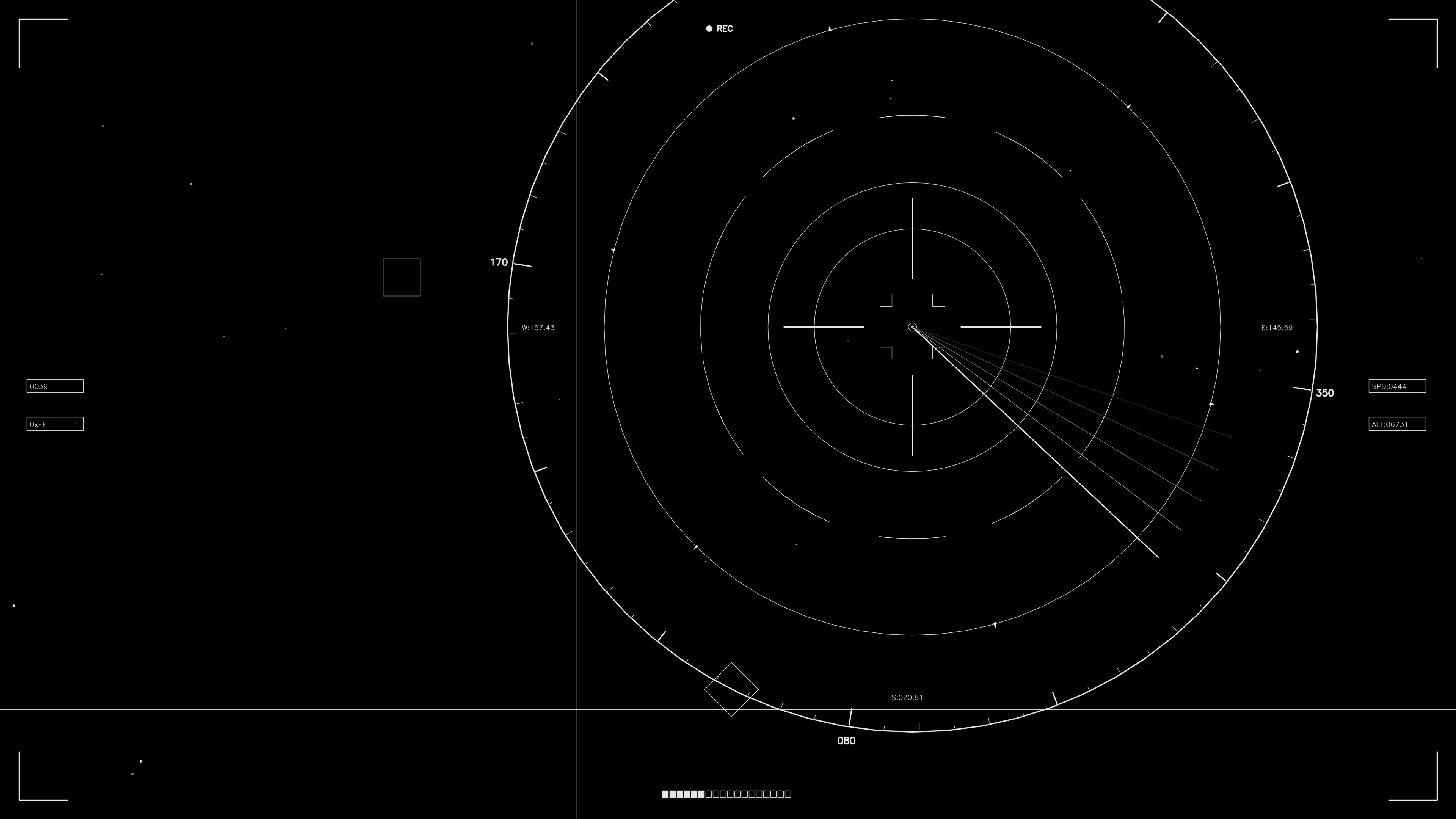 Scifi hud animation for web design and video projects showcasing motion and data visualization