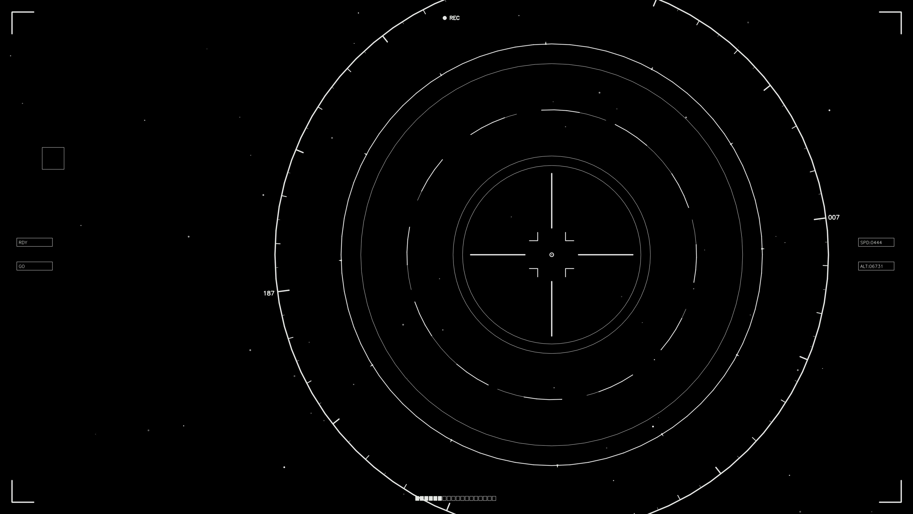 Scifi hud animation for web design and video projects based on futuristic interface and technical visuals for creative work