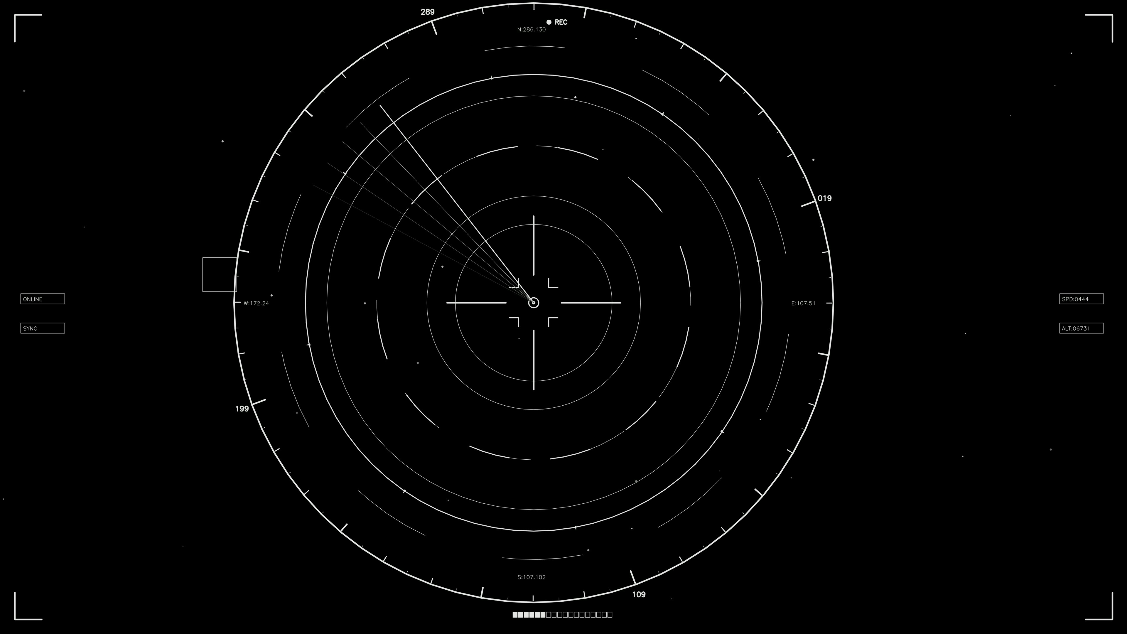 Scifi hud animation suitable for webdesigners and videographers for creative projects and visual presentations