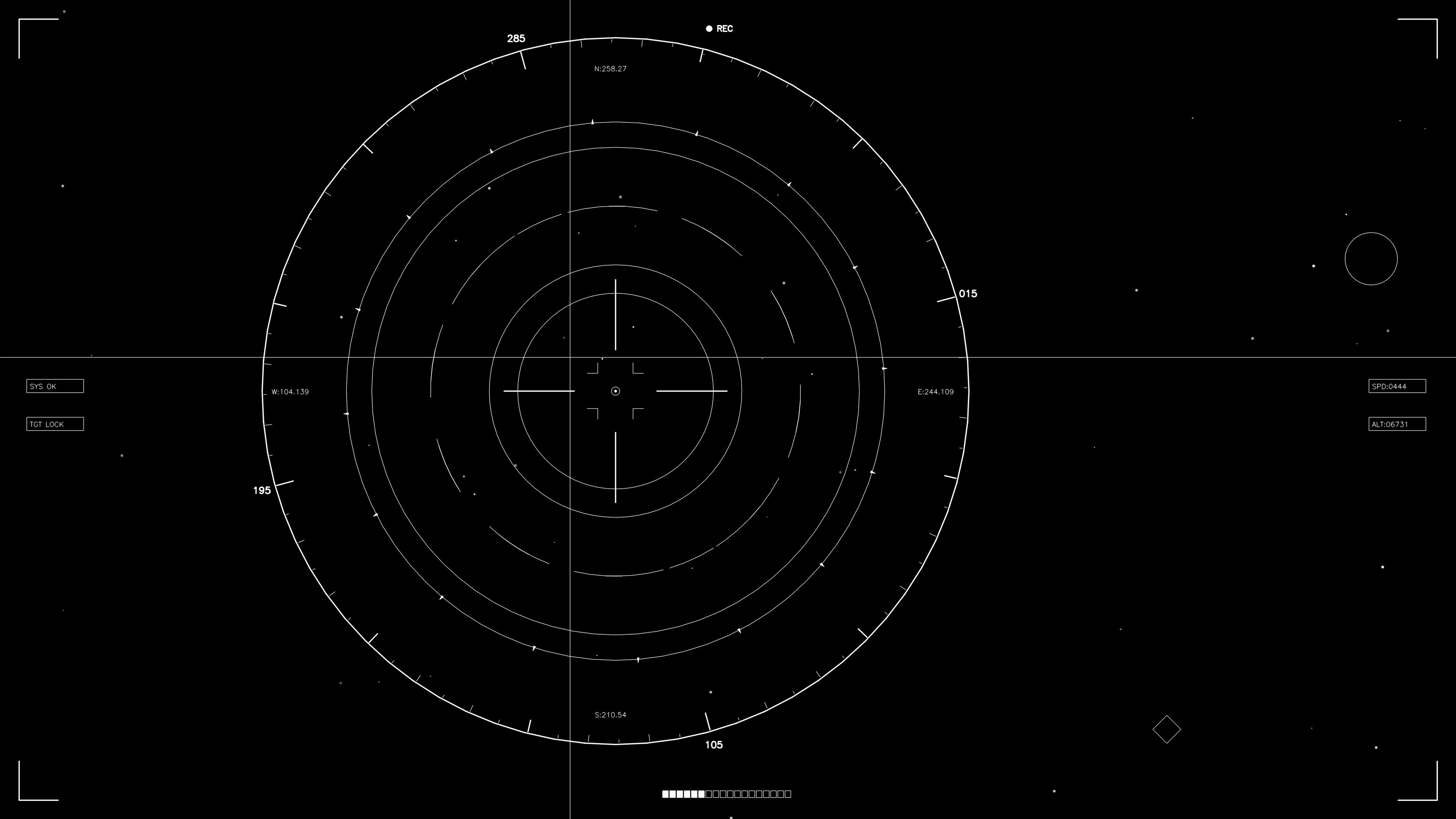 Sci-fi hud animation designed for web and video work that focuses on futuristic elements and data visualization