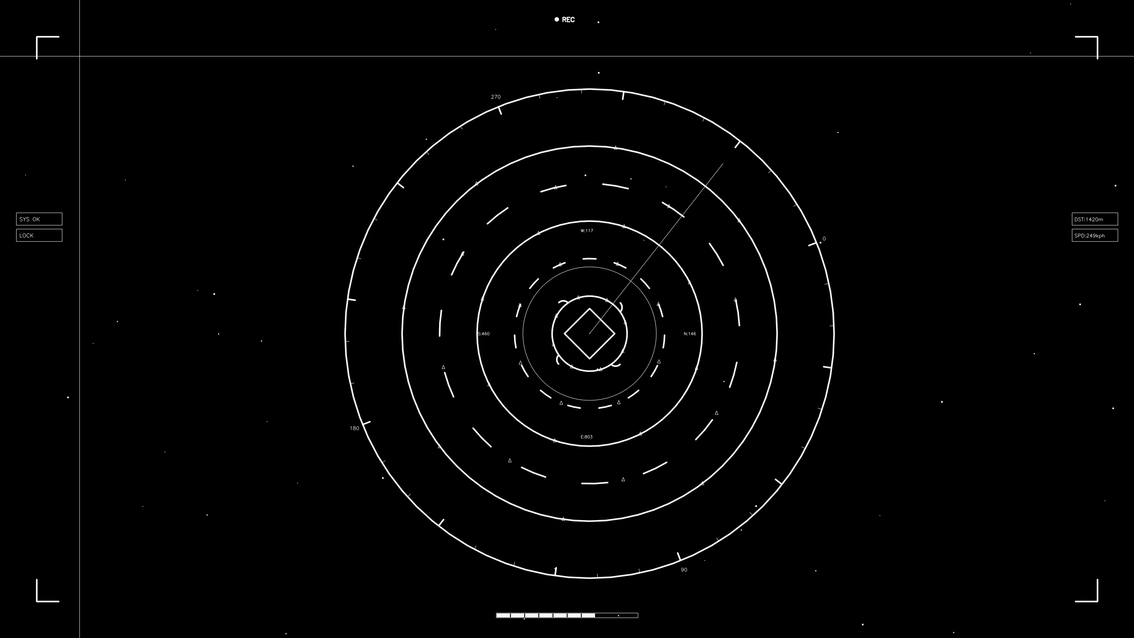 Hud elements animation for web designers and video editors focused on sci-fi themes in a digital space setting