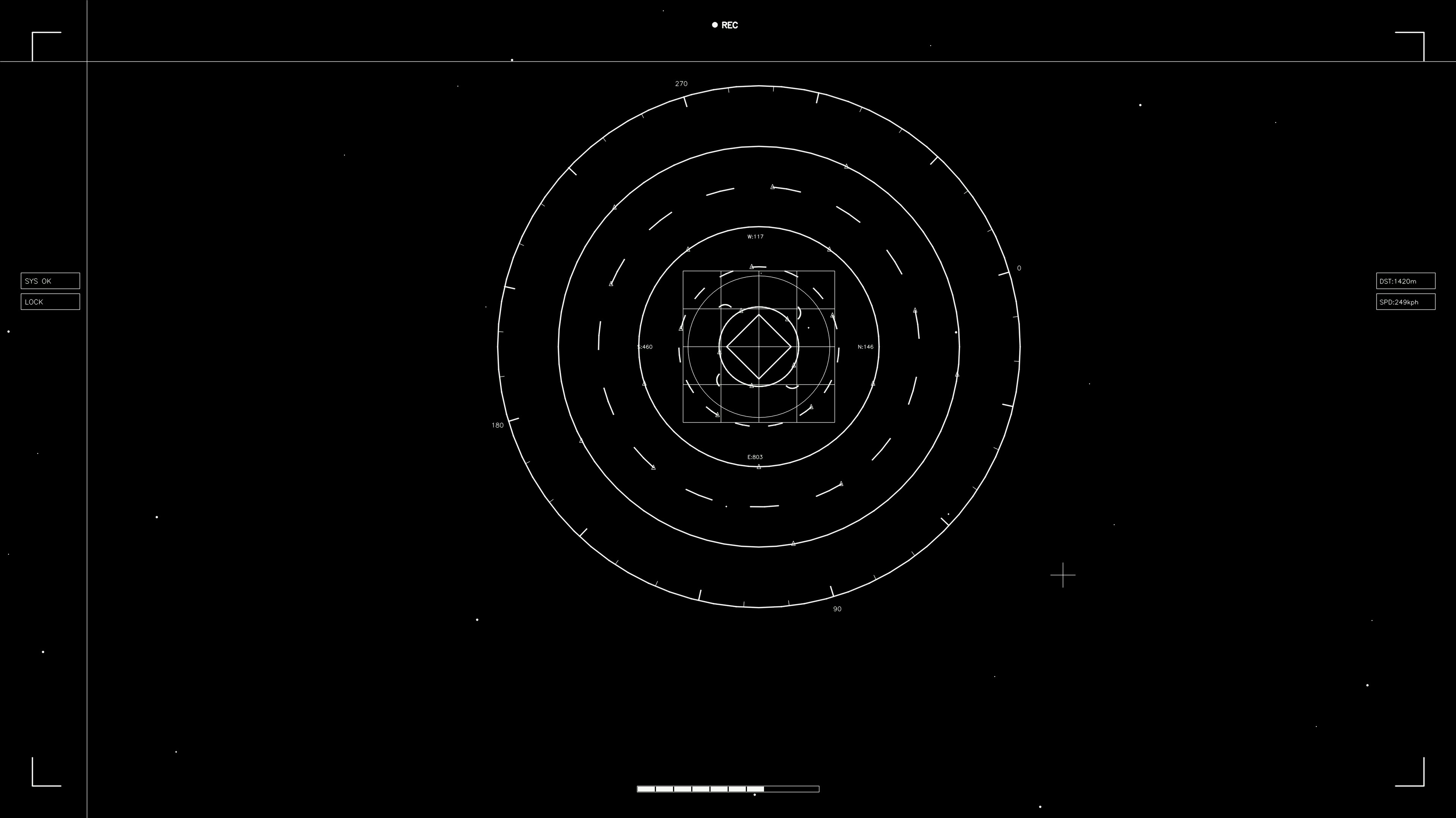Web designer showcases animated hud elements for sci-fi video projects and digital art creation