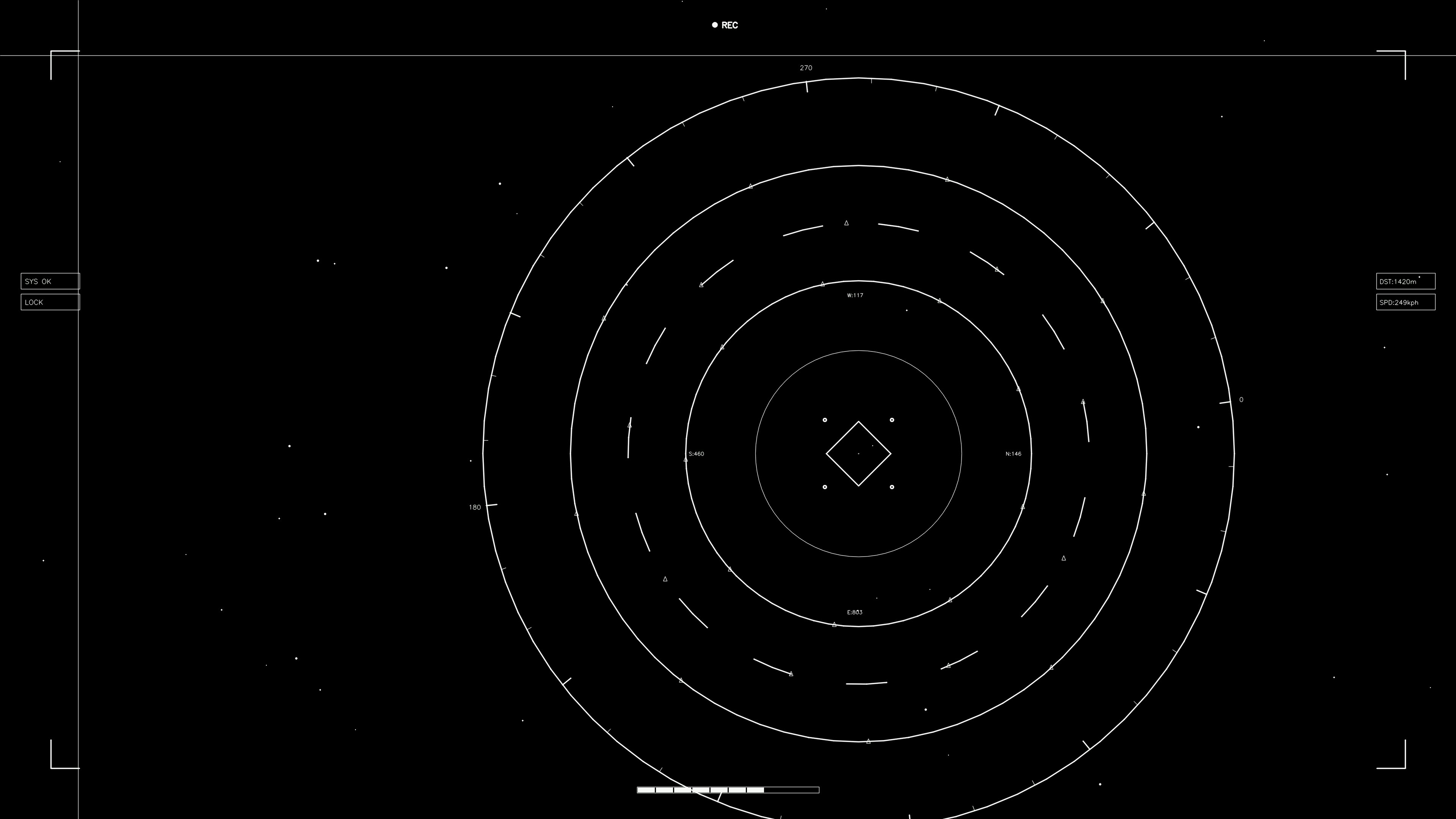 Hud elements animation for web designer and sci-fi video cutter in a digital environment showcasing circular patterns and lines