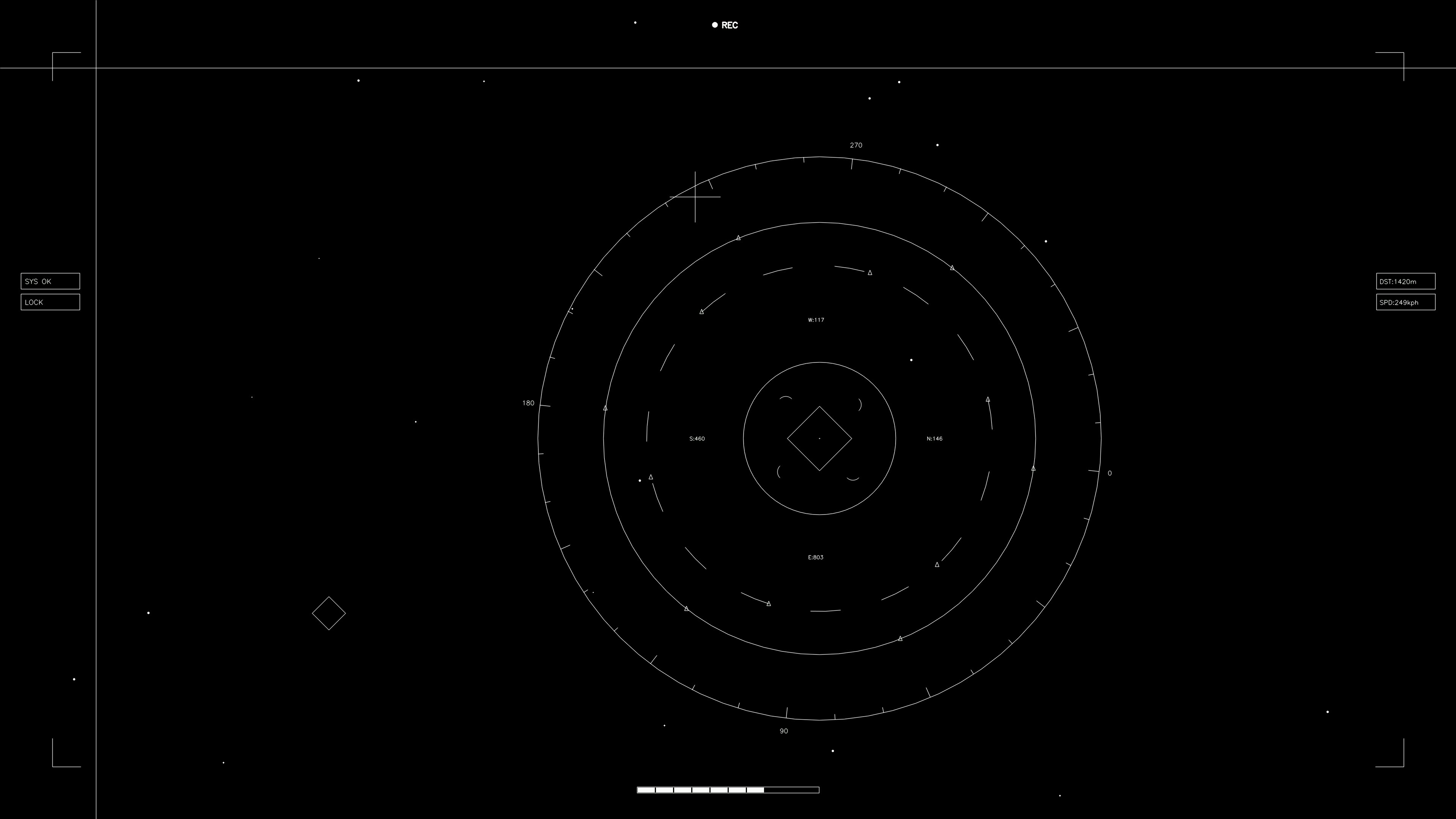Hud elements animation for web designer and video cutter with circular patterns and data displays in dark setting