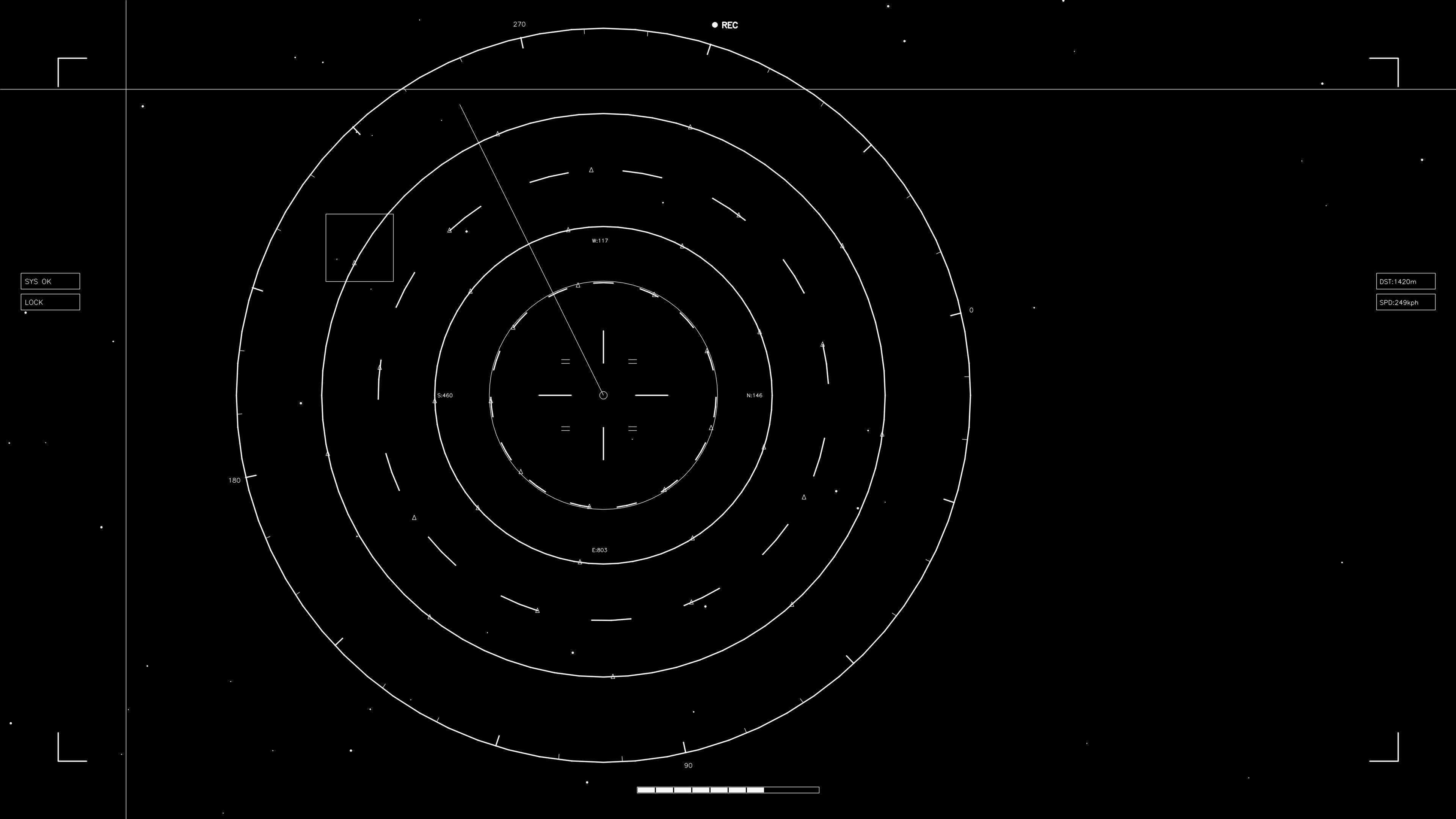 Hud elements animation for webdesigners and sci-fi video cutters in a digital environment