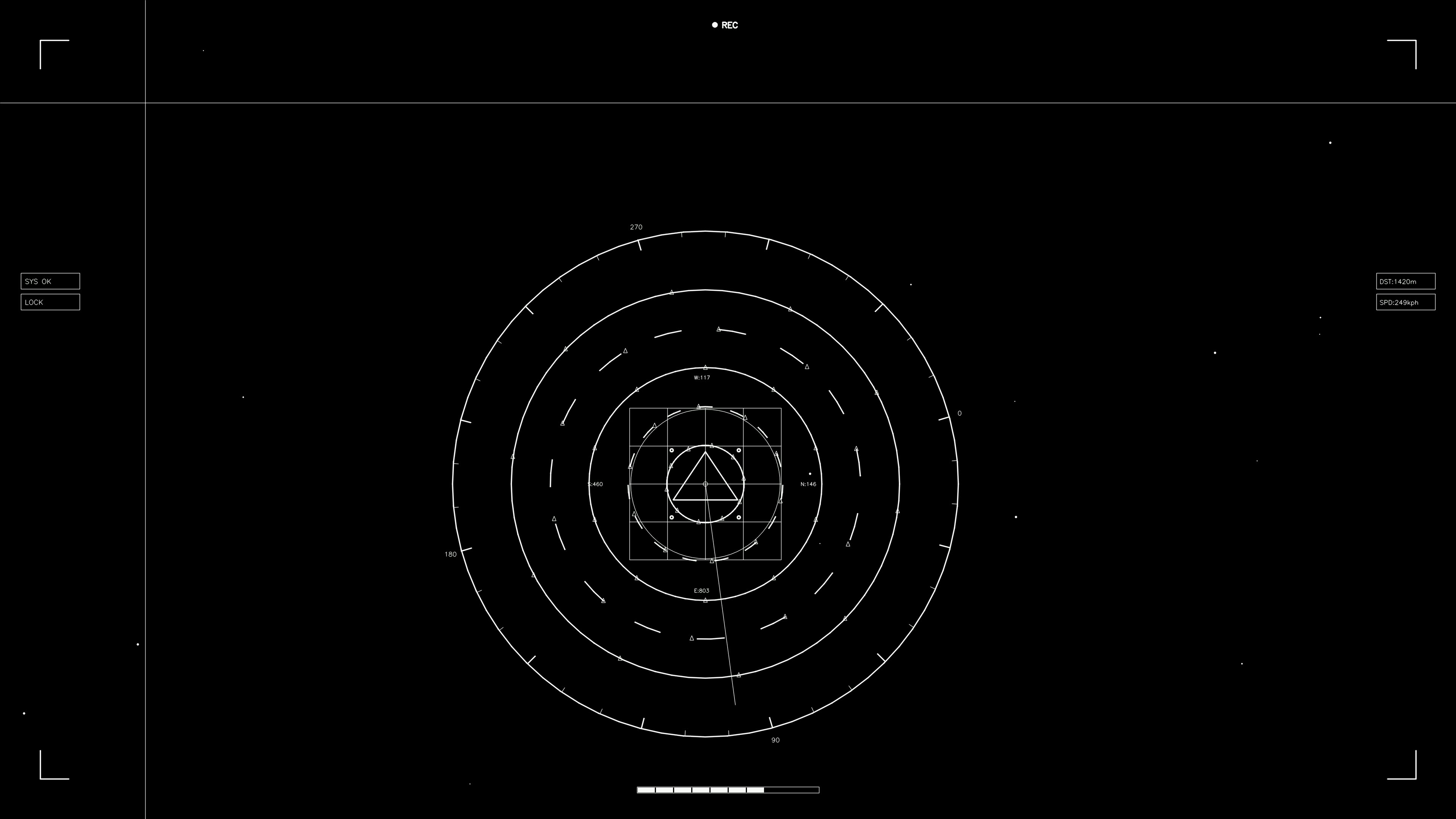 Hud elements animation for web designers and sci-fi video creators for use in projects and presentations