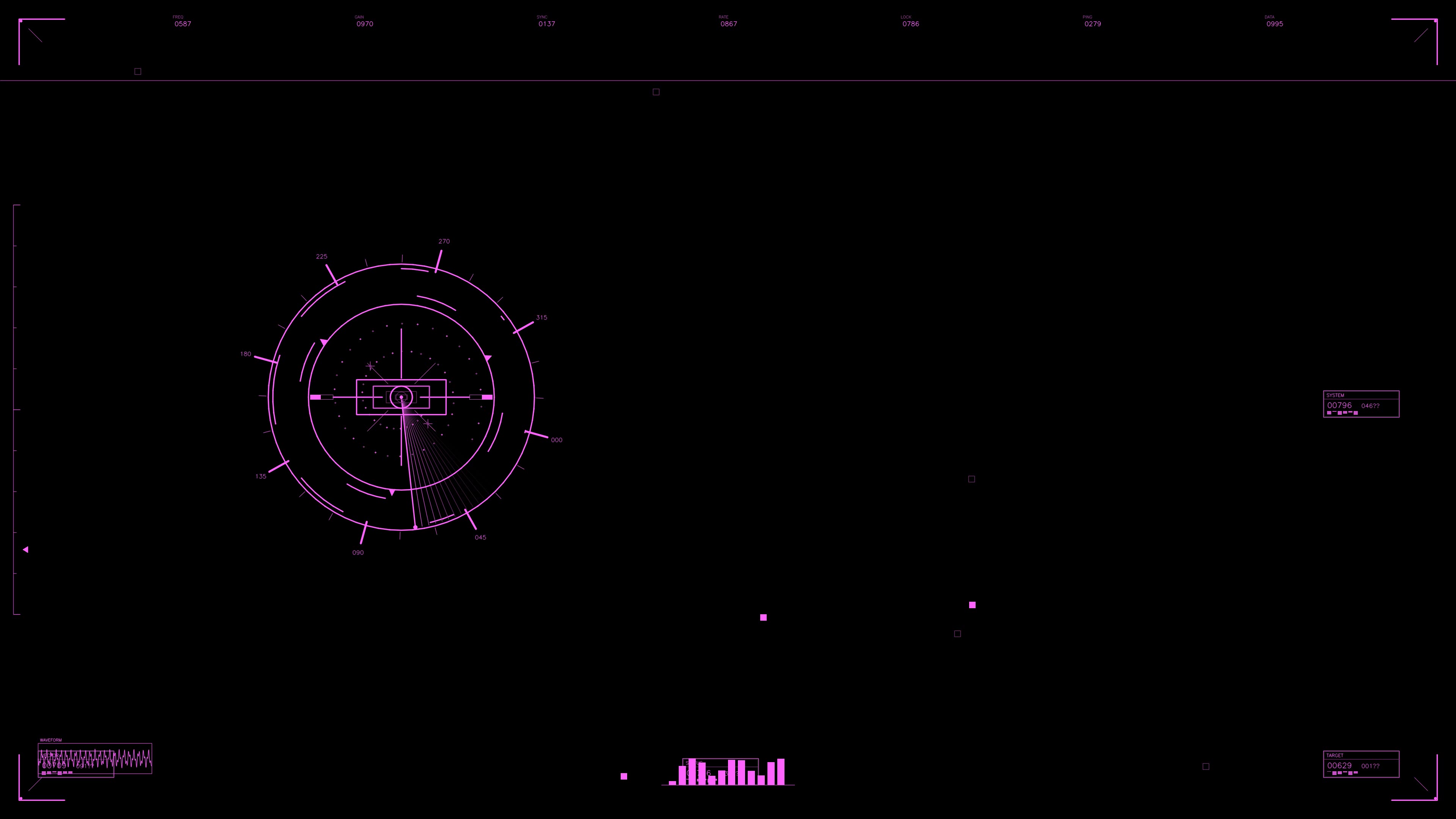 Military gui war stock footage hud animation for science fiction production with digital elements and tactical overlays in a dark scene