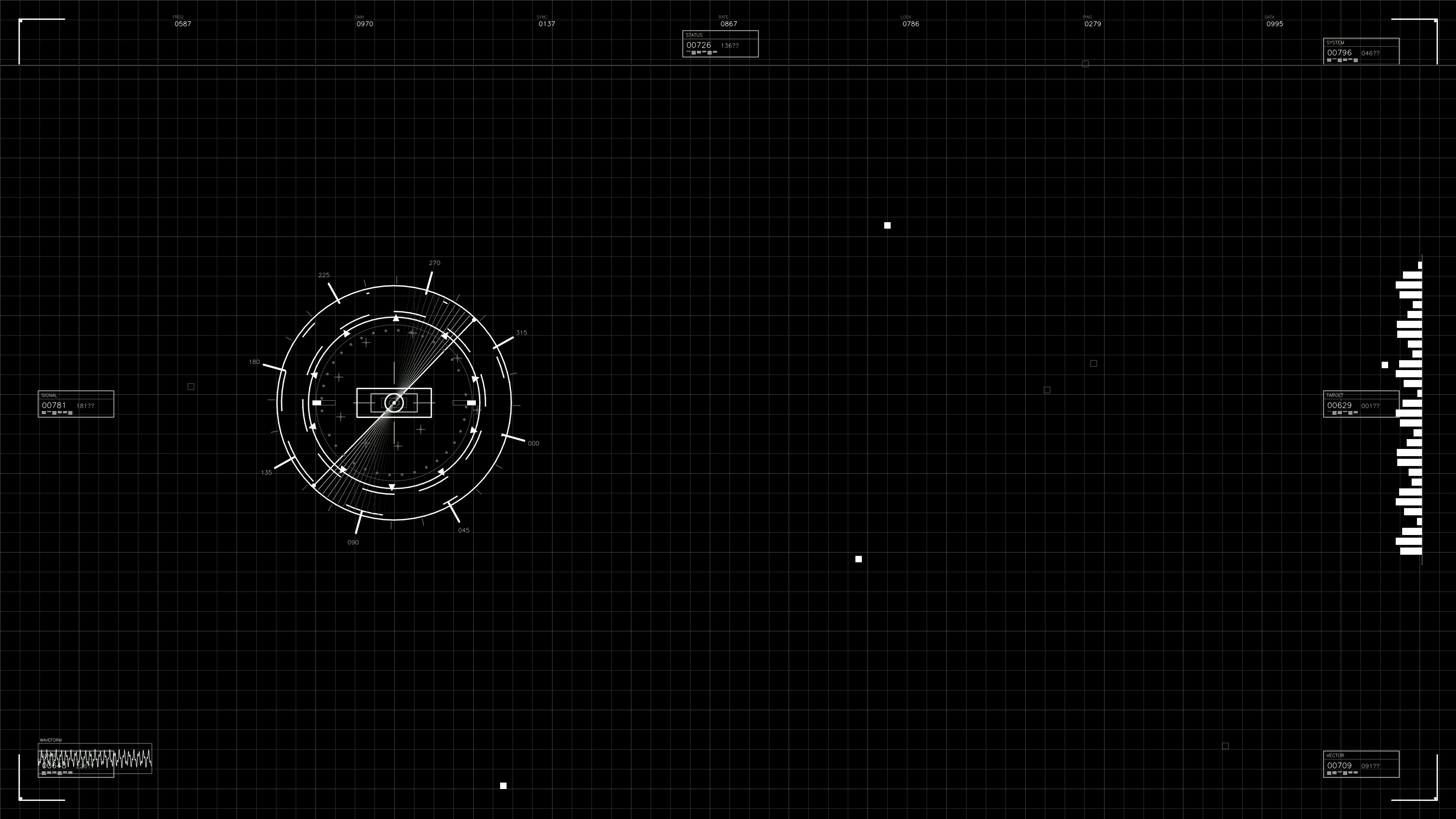 Military gui war stock footage hud animation for science fiction production featuring futuristic graphic interface elements and data visualization