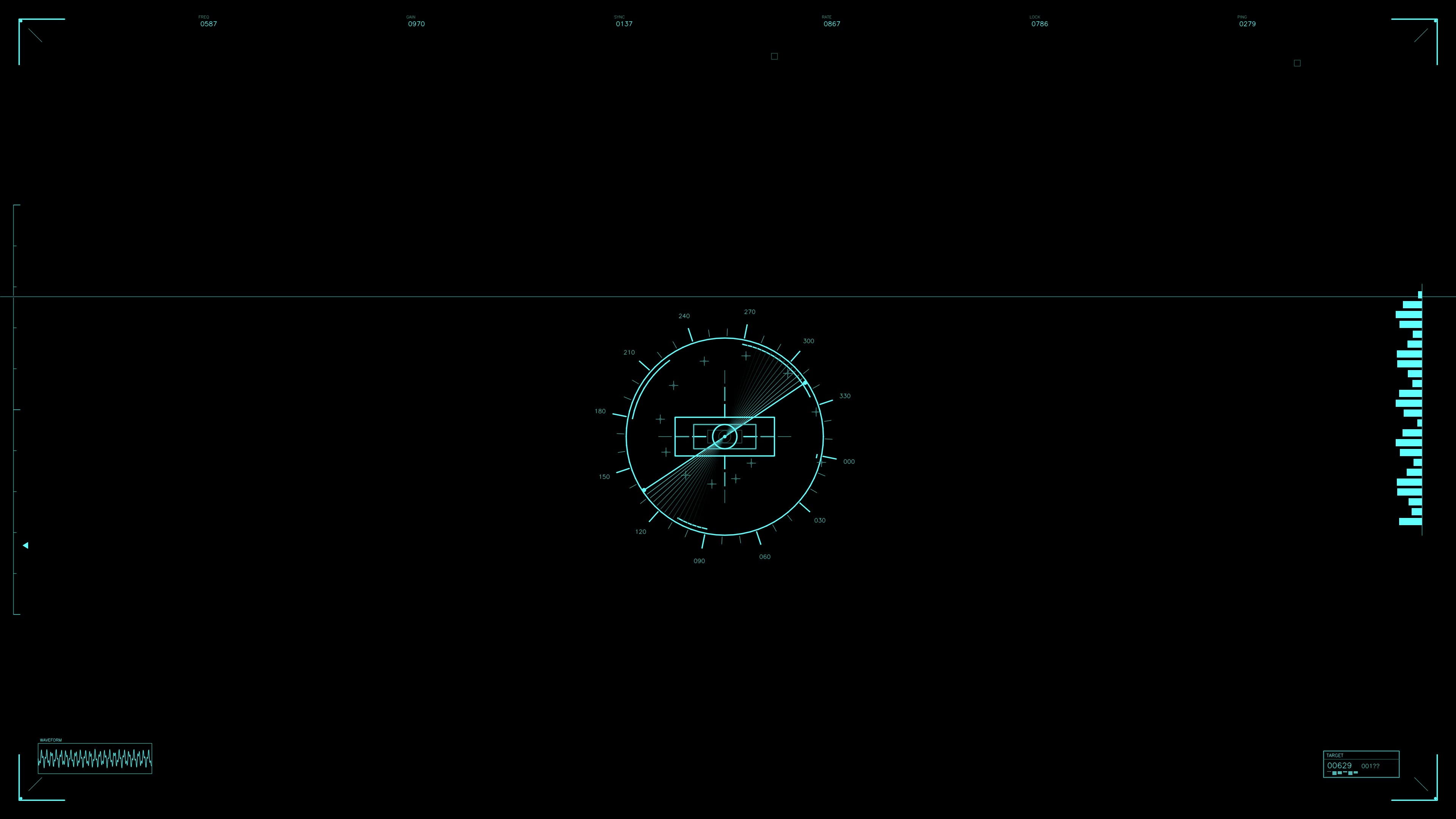 Military gui war stock footage with hud animation for science fiction production set in a digital environment