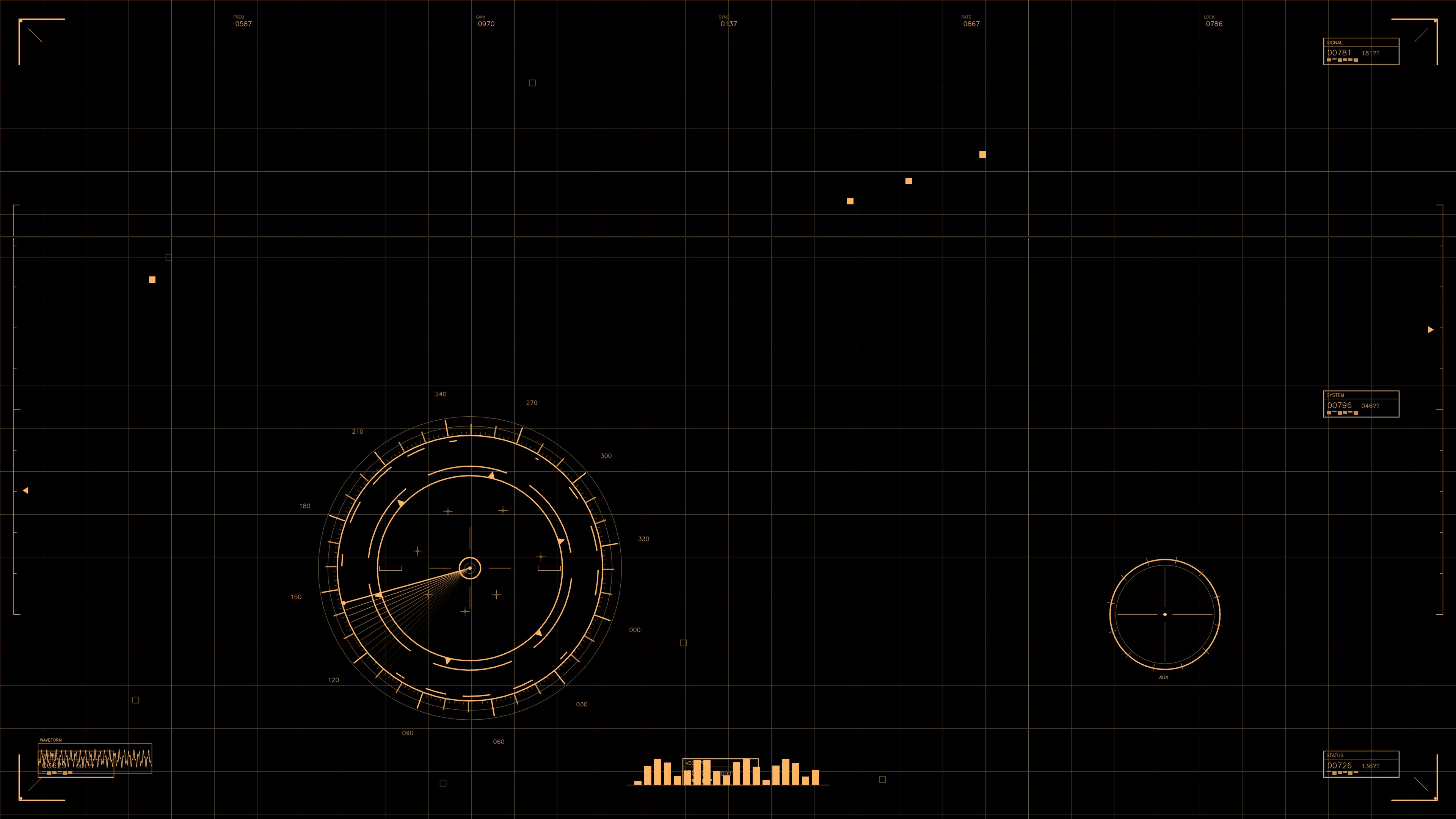 Military gui war stock footage hud animation for science fiction production with digital elements for visual effects production