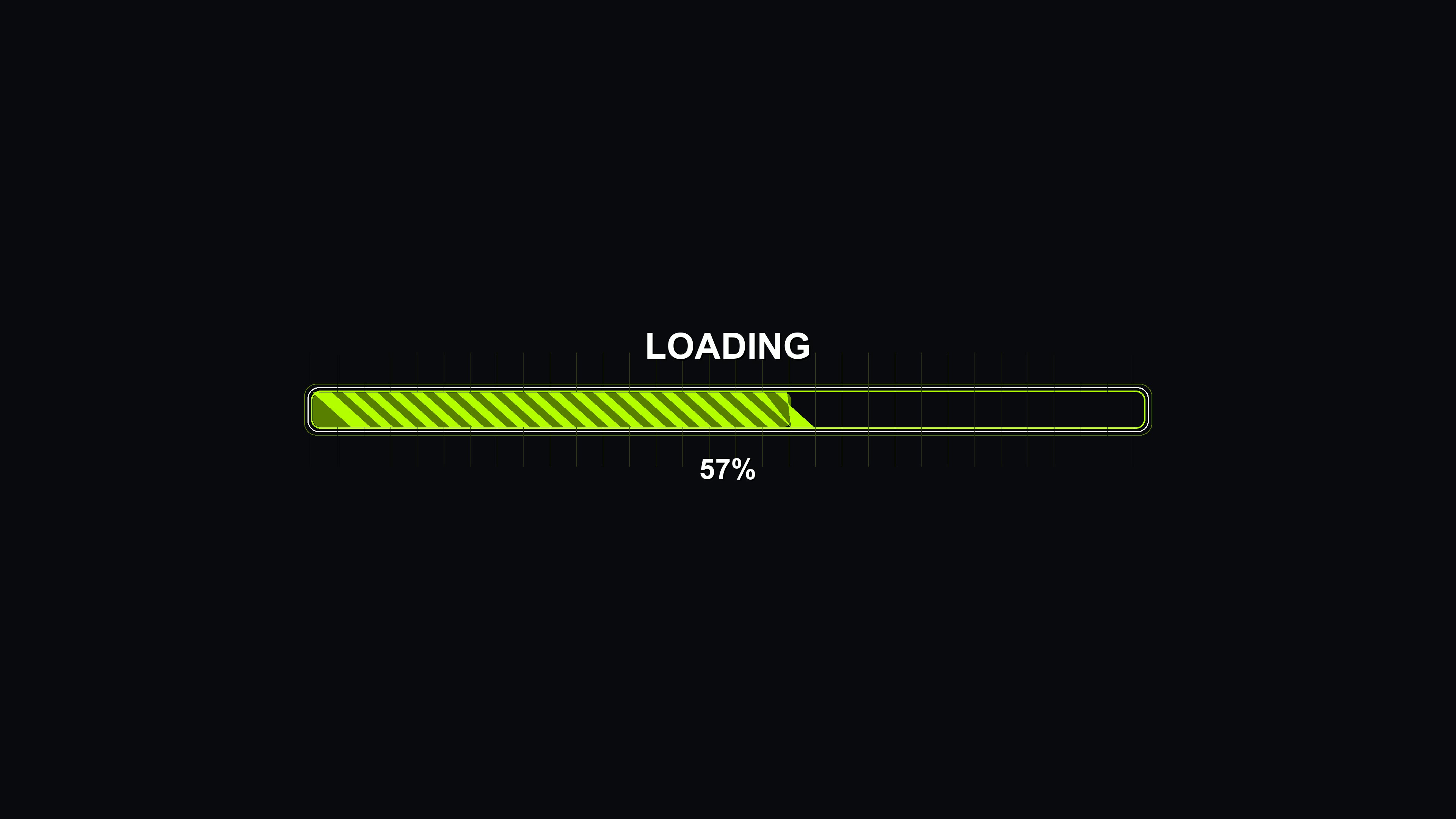 Progress bar animation for science fiction settings in loading screen