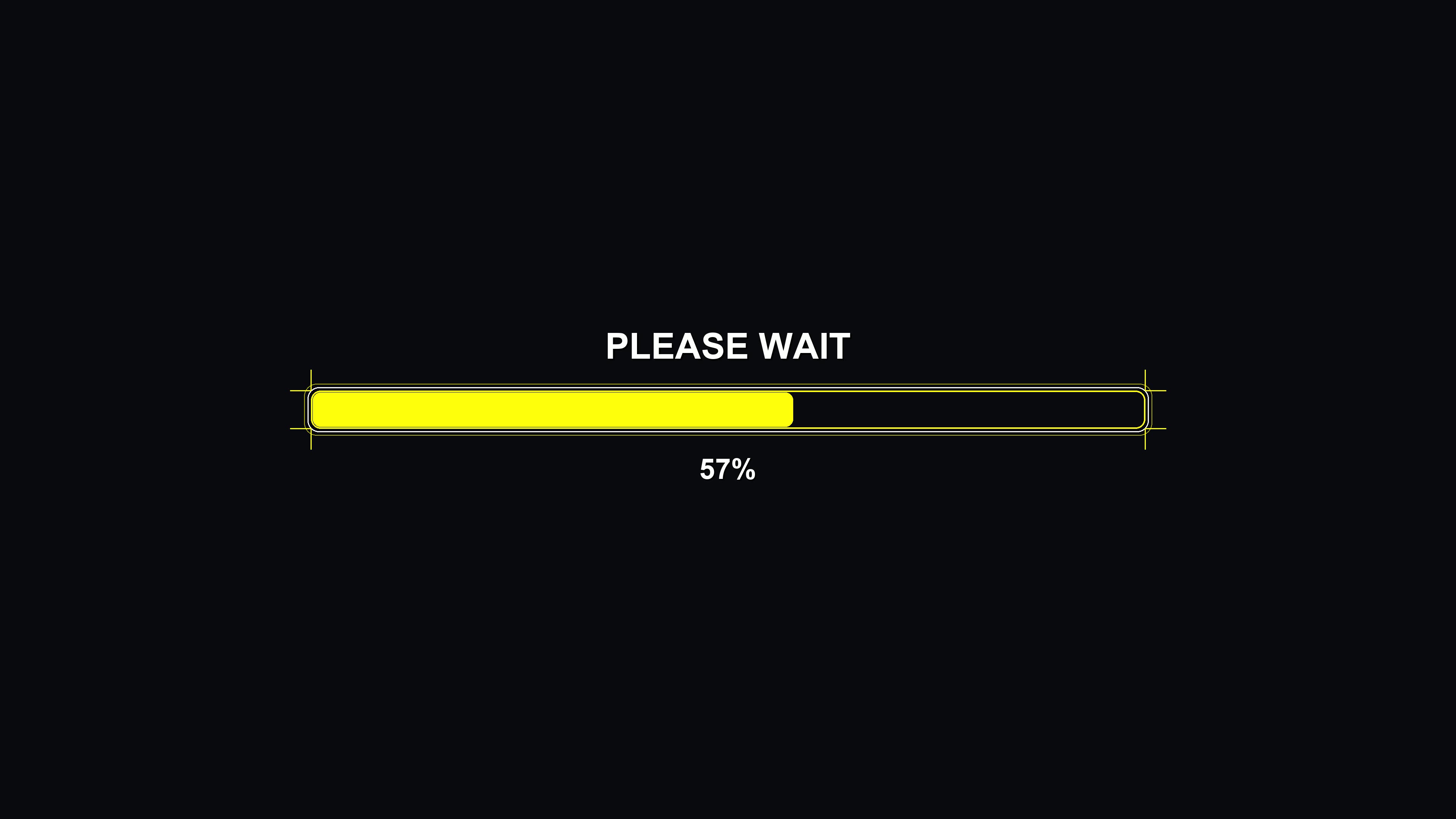 Cool science fiction loading bar animation shows progress in a futuristic style for digital displays and applications in sci-fi projects