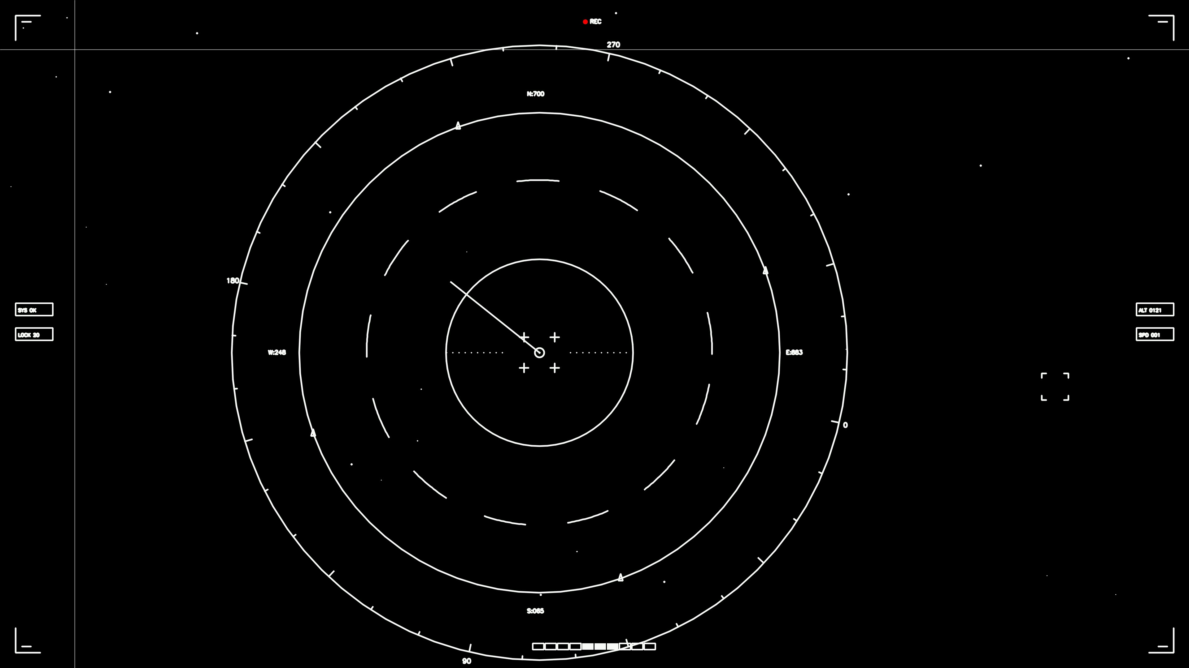Hud elements animation for web designer to use in sci-fi video editing and creation of visual projects