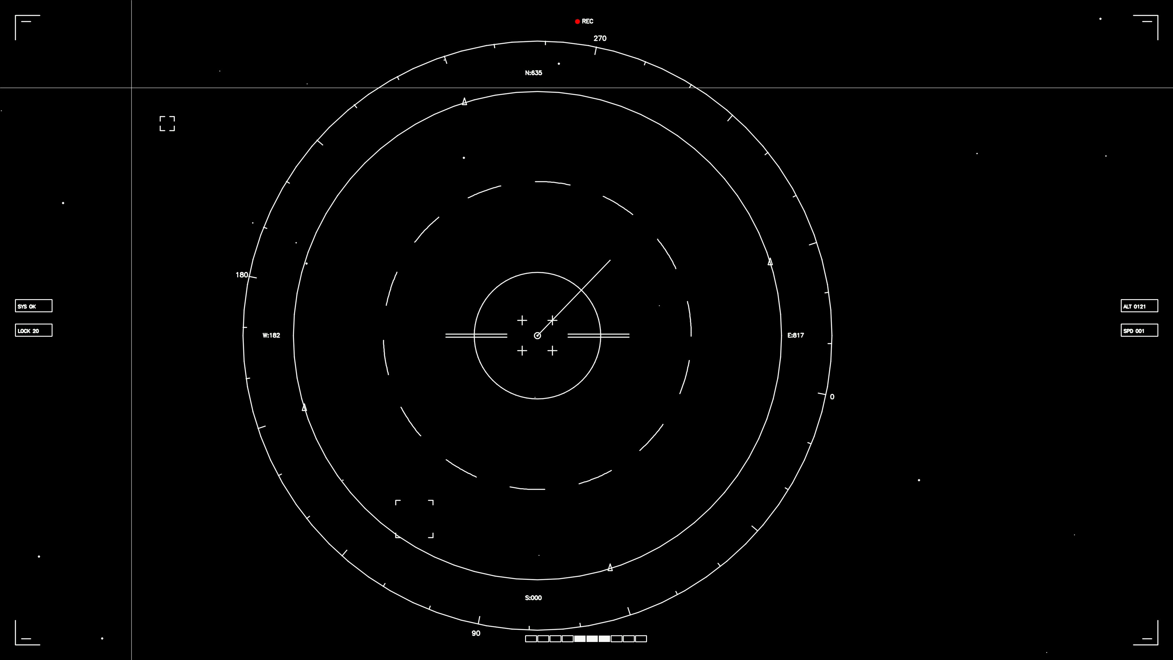 Hud elements animation for web design projects and sci-fi video editing software use in digital media