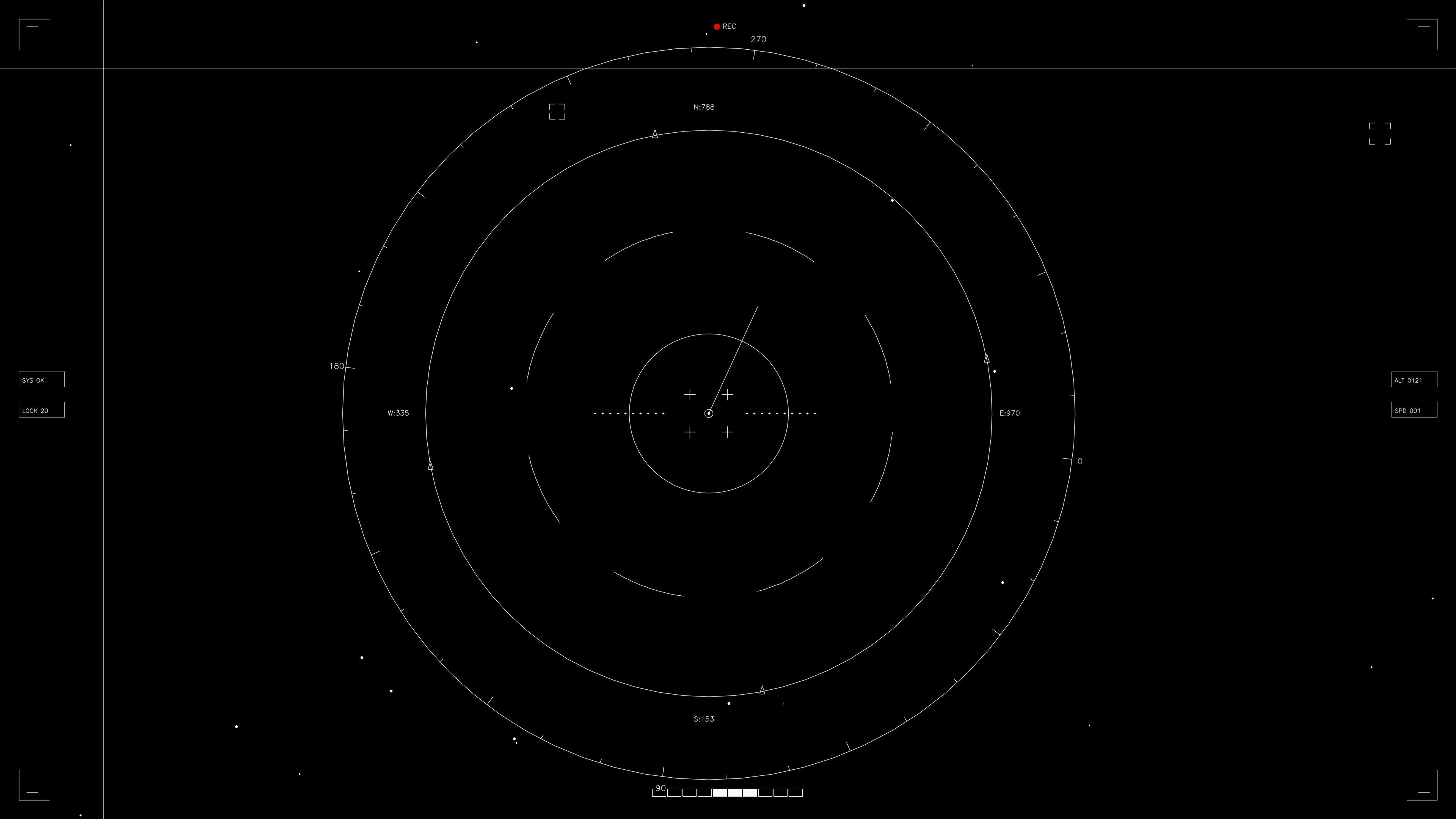 Hud elements animation for web designer and sci-fi video cutter showing interface and graphics in action