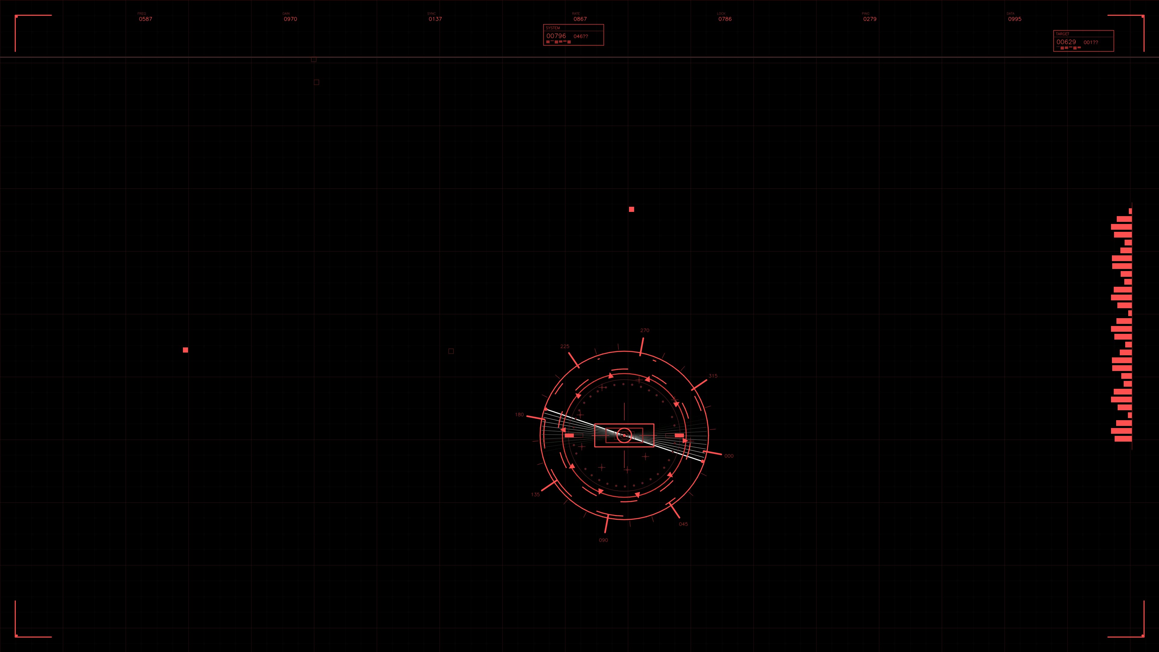 Military gui war stock footage hud animation used for science fiction production in various scenes and scenarios