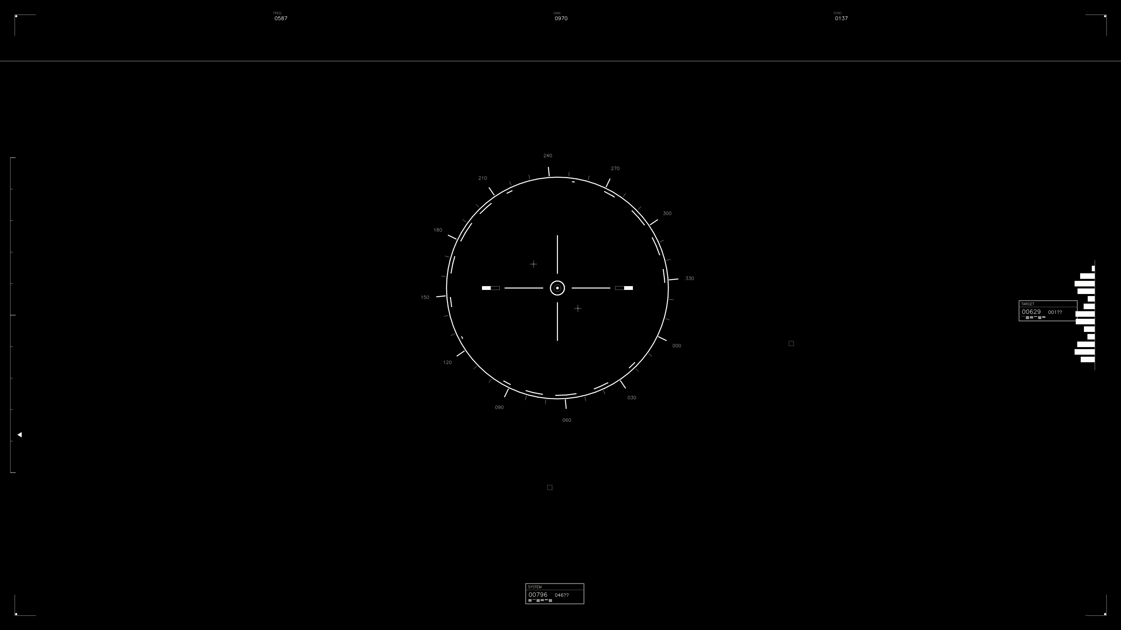 Military gui war stock footage hud animation for science fiction production showcasing targeting interface and system metrics