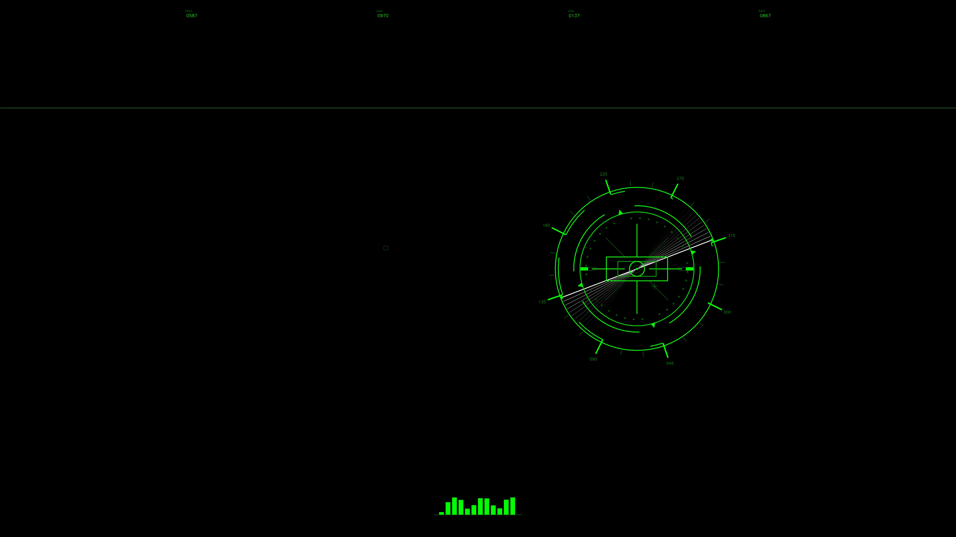 Military gui war stock footage featuring hud animation for science fiction production in dark settings