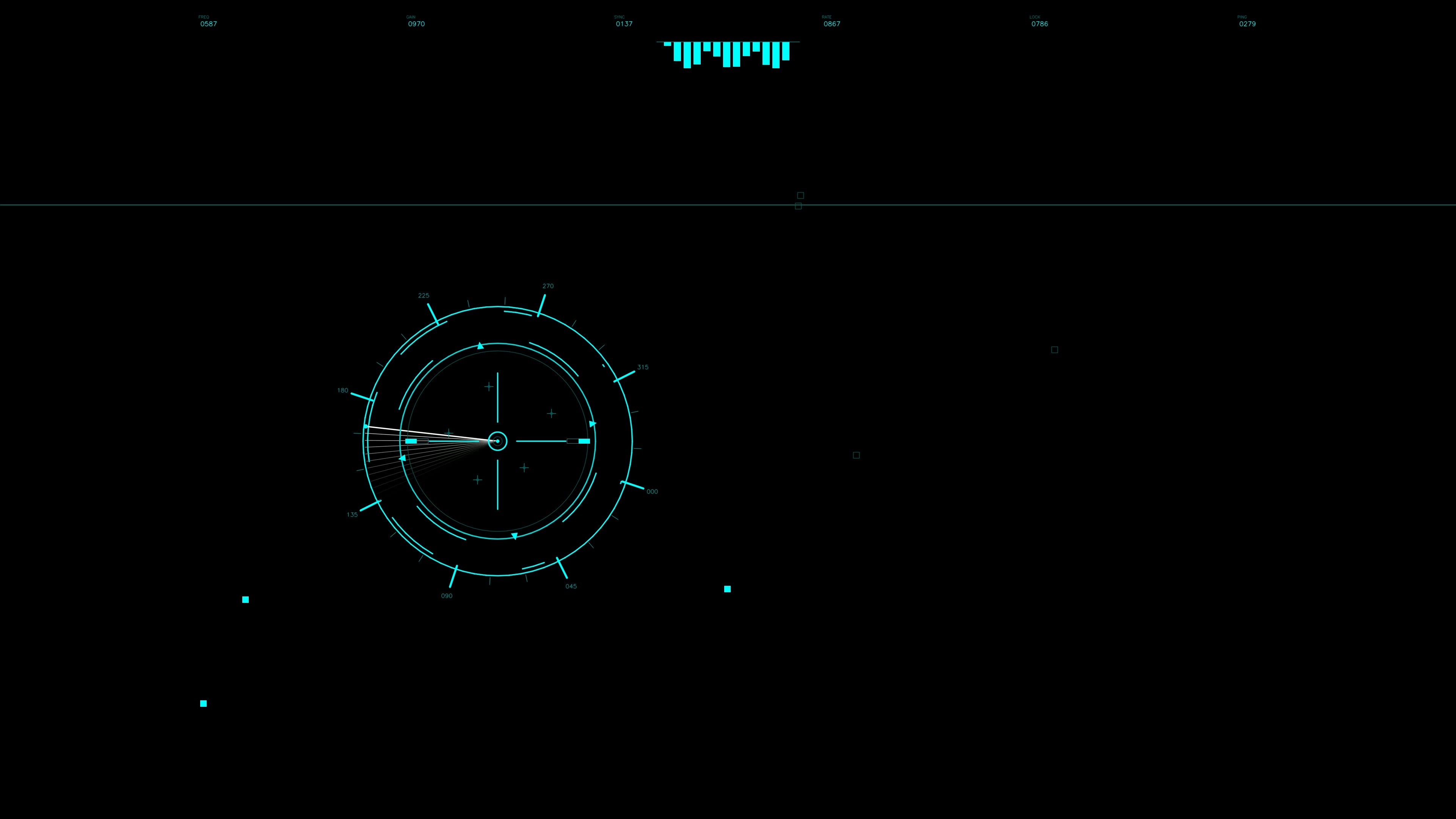 Military gui war stock footage hud animation for science fiction production featuring digital elements and data display
