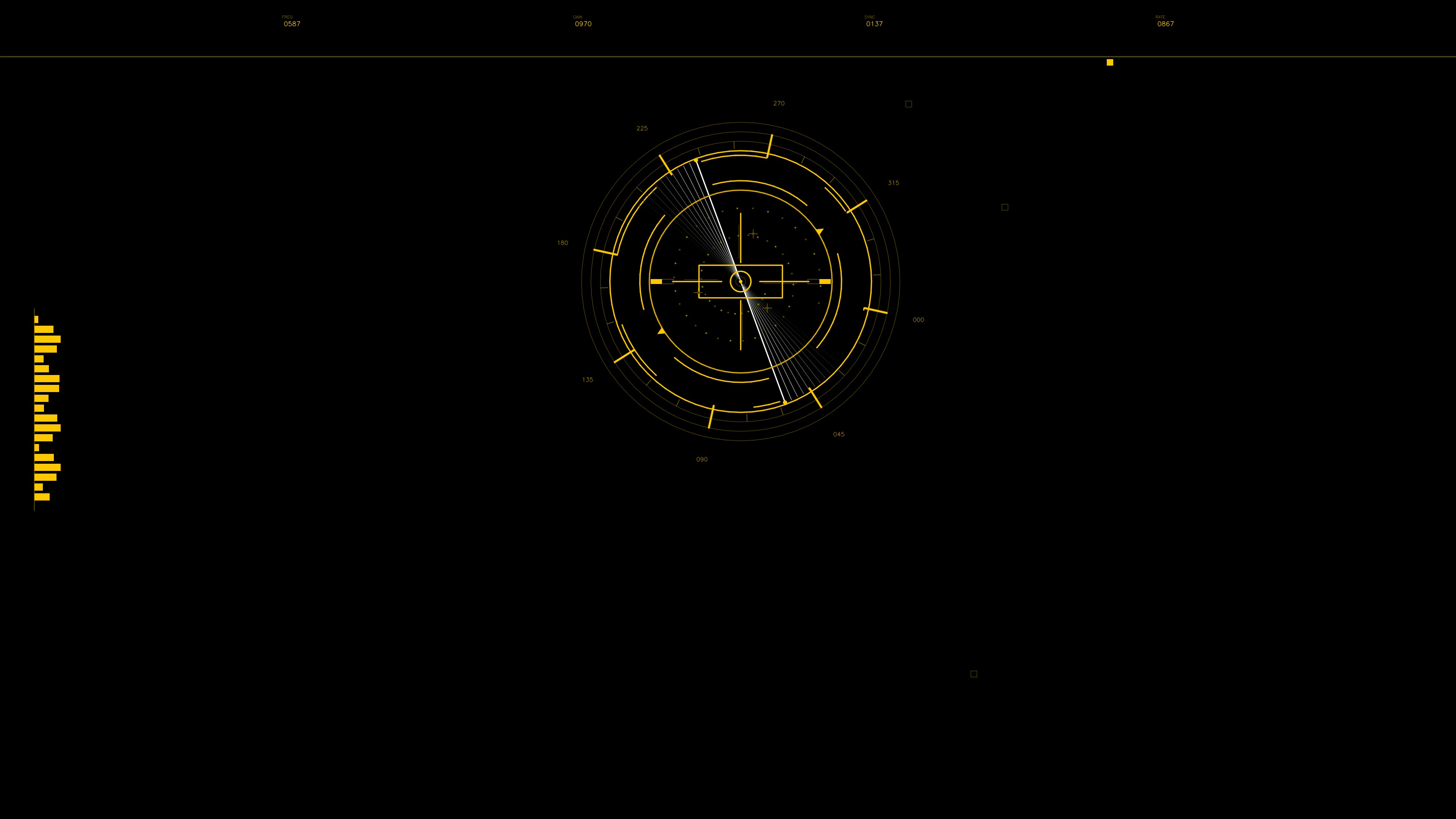 Military gui war stock footage hud animation for science fiction production with focus on targeting and data display