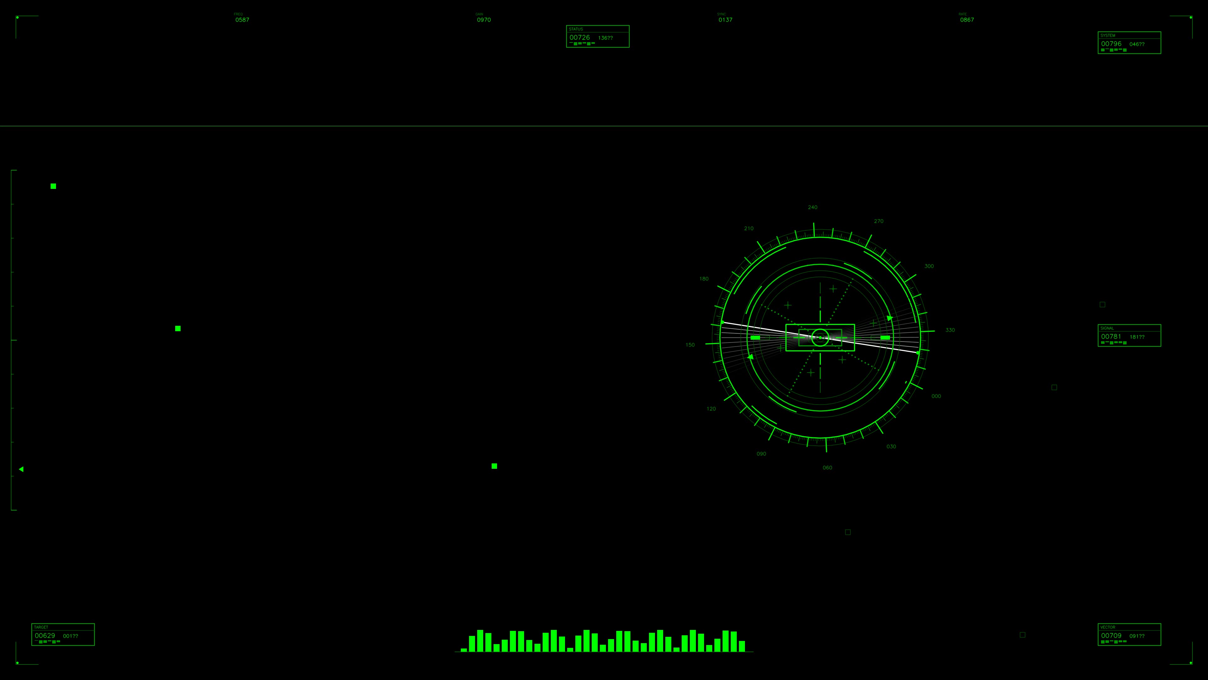 Military gui war stock footage hud animation for science fiction production showcasing high-tech interface graphics in action