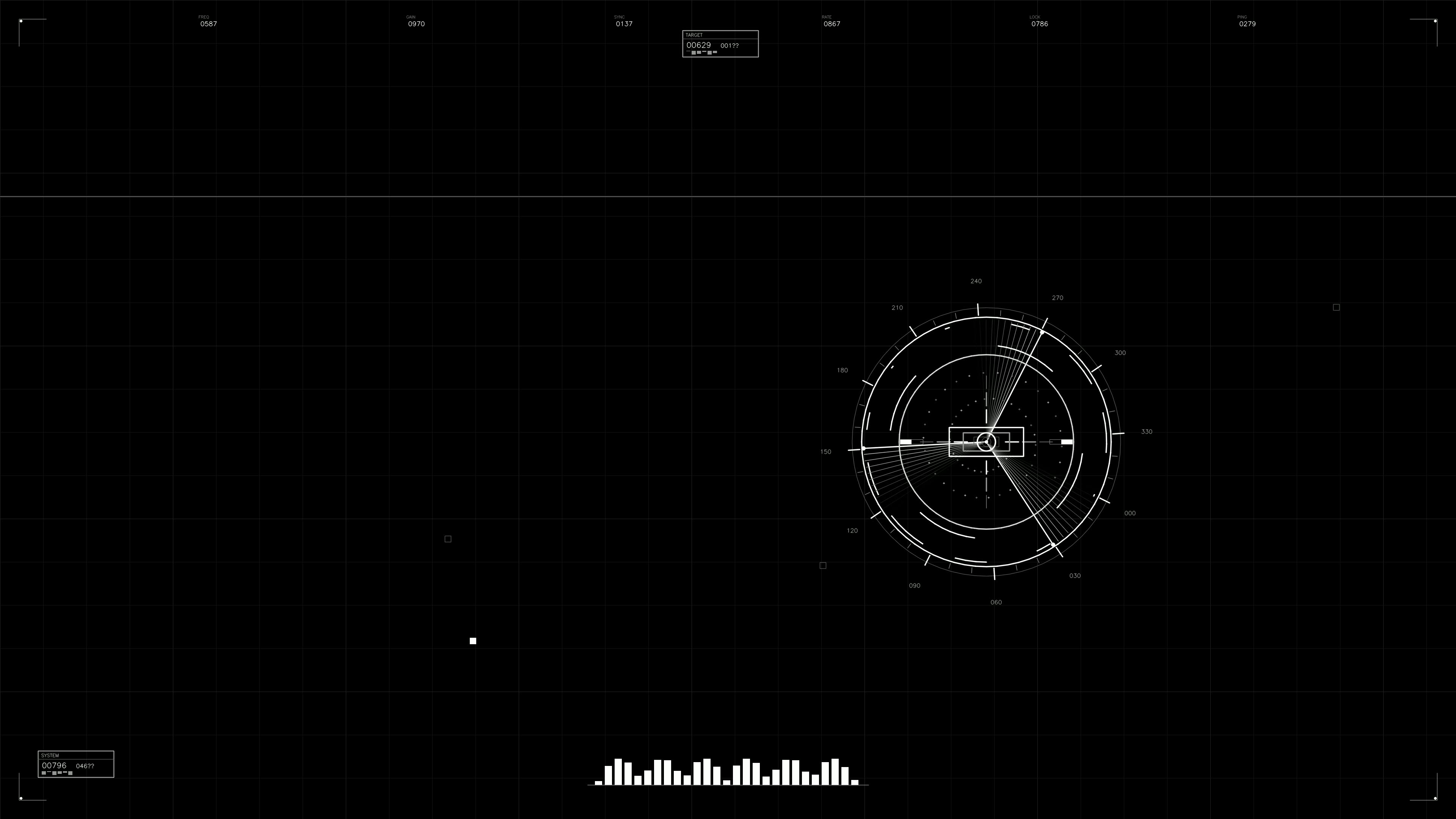 Military gui war stock footage displaying hud animation for science fiction production in a futuristic setting