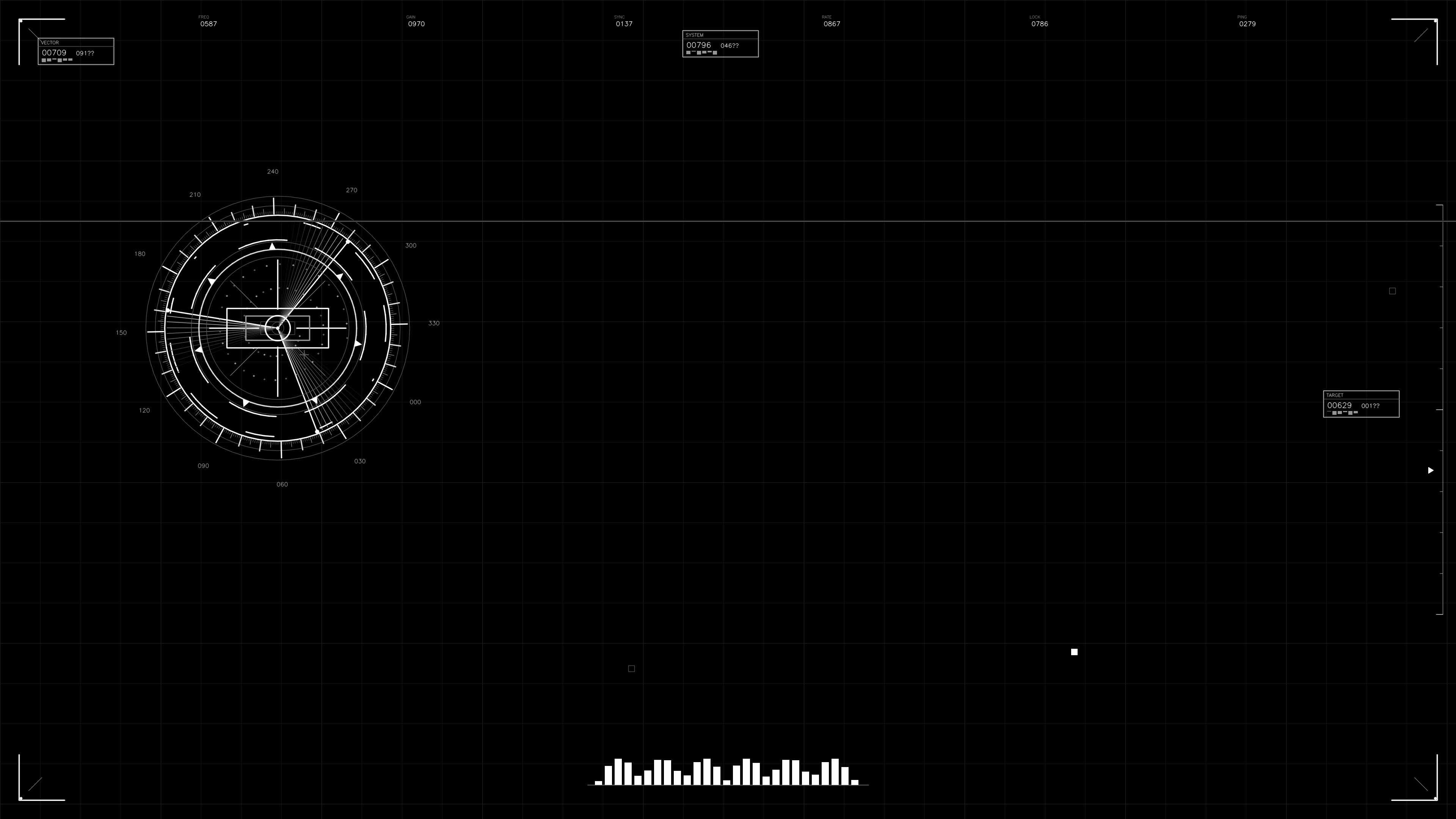 Military gui war stock footage hud animation for science fiction production with various elements displayed across the screen