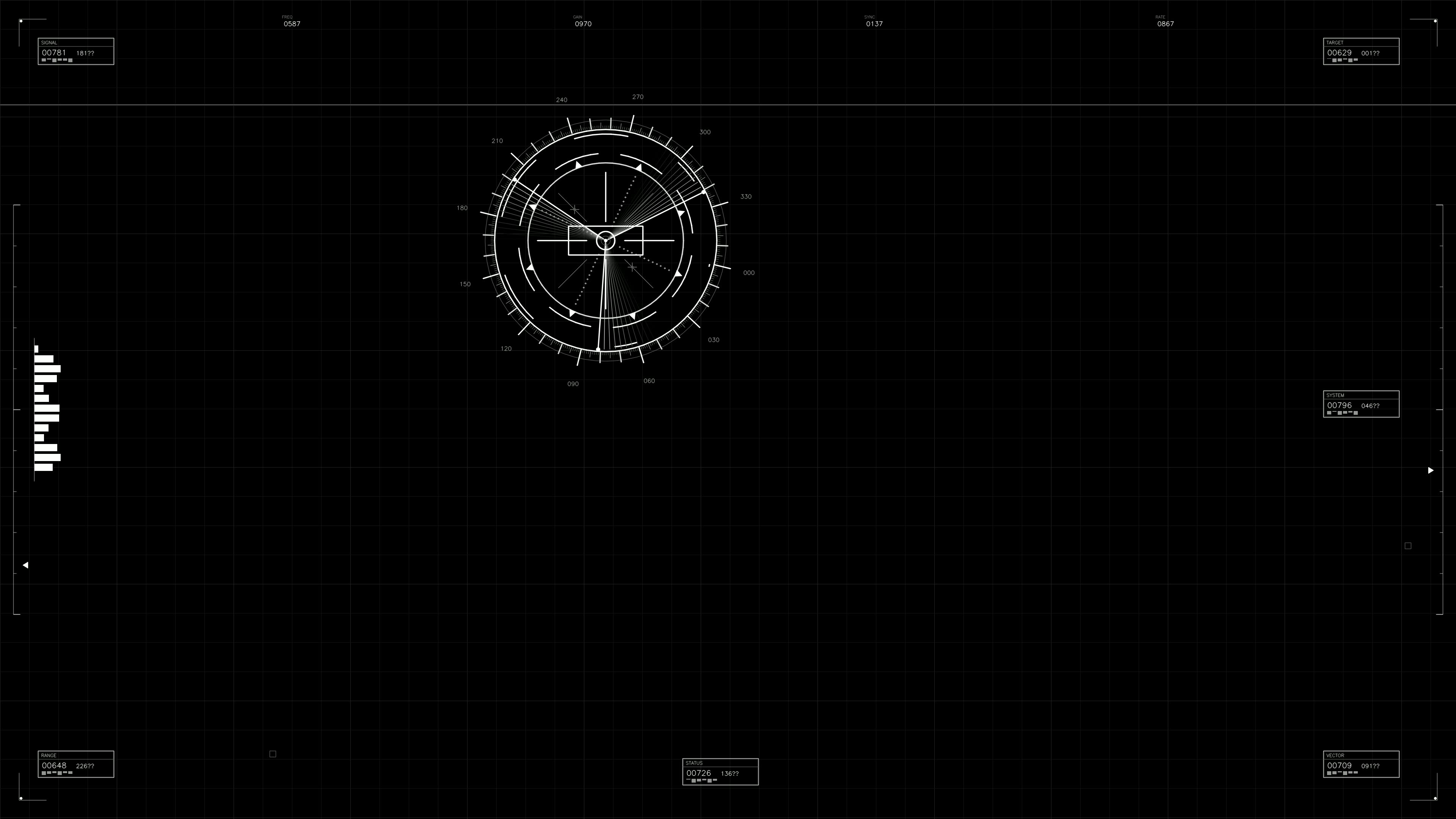 Military gui war stock footage hud animation for science fiction production with detailed graphics and data display
