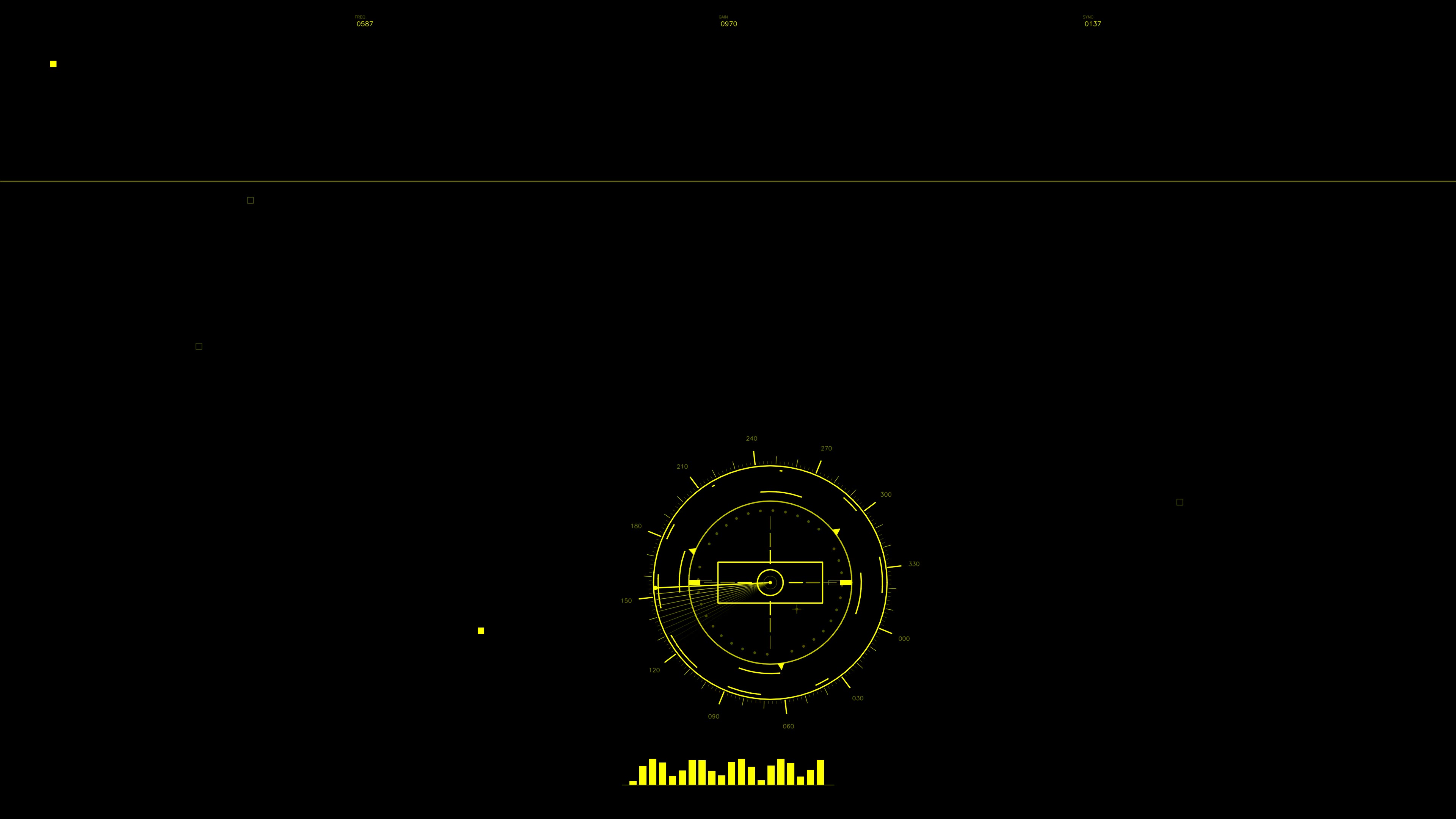 Military gui war stock footage hud animation for science fiction production with tactical data display and radar visualization