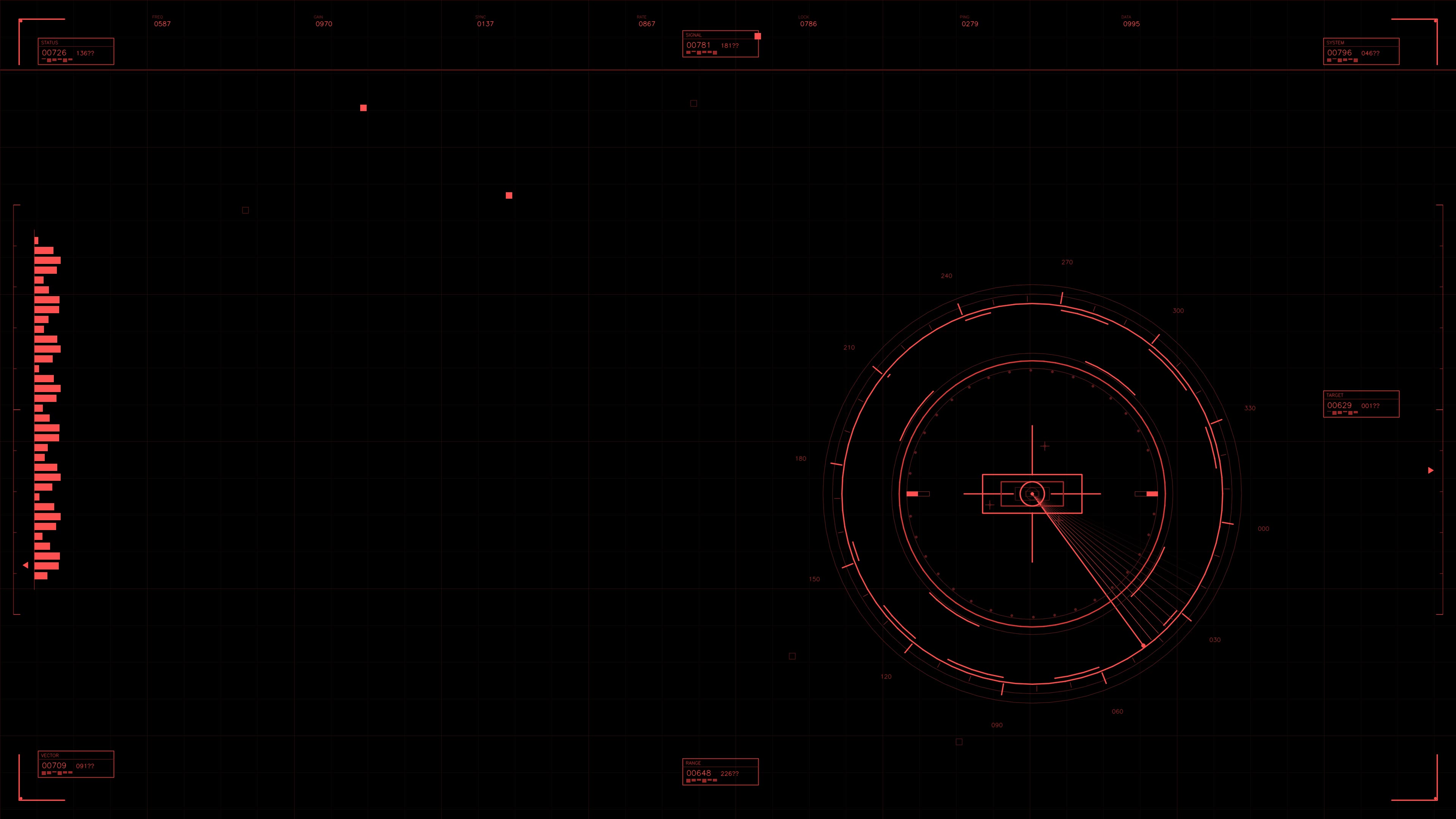 Military gui war stock footage hud animation designed for science fiction production featuring digital interface elements and data visualization