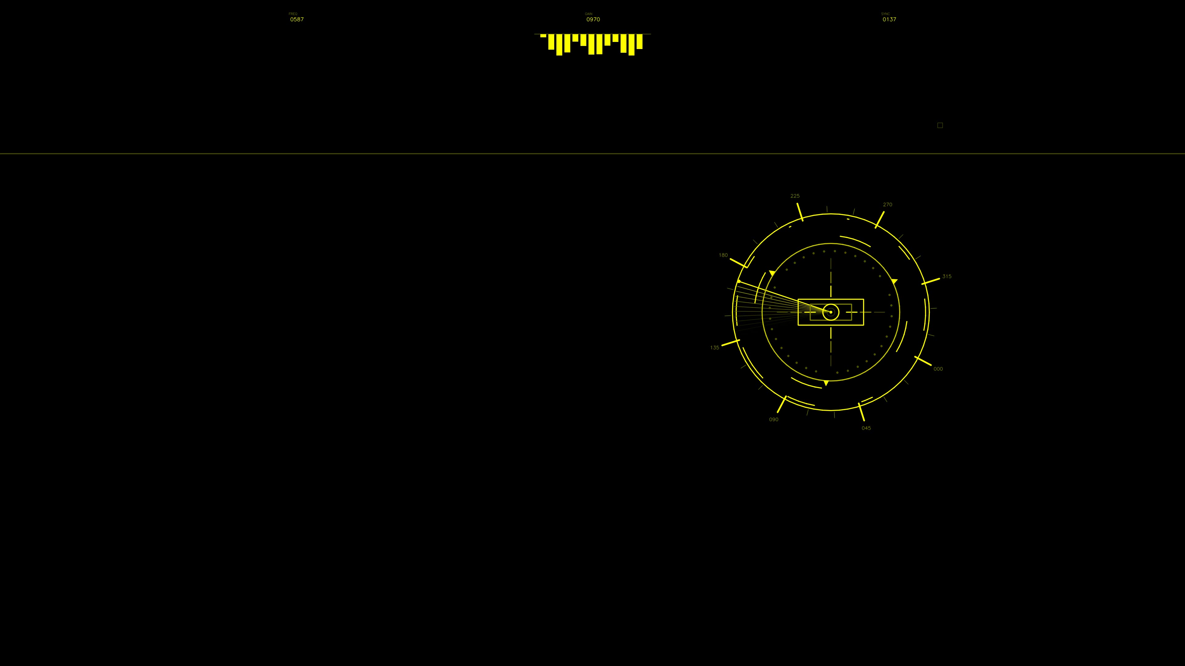 Military gui war stock footage with hud animation for science fiction production shown on a black background