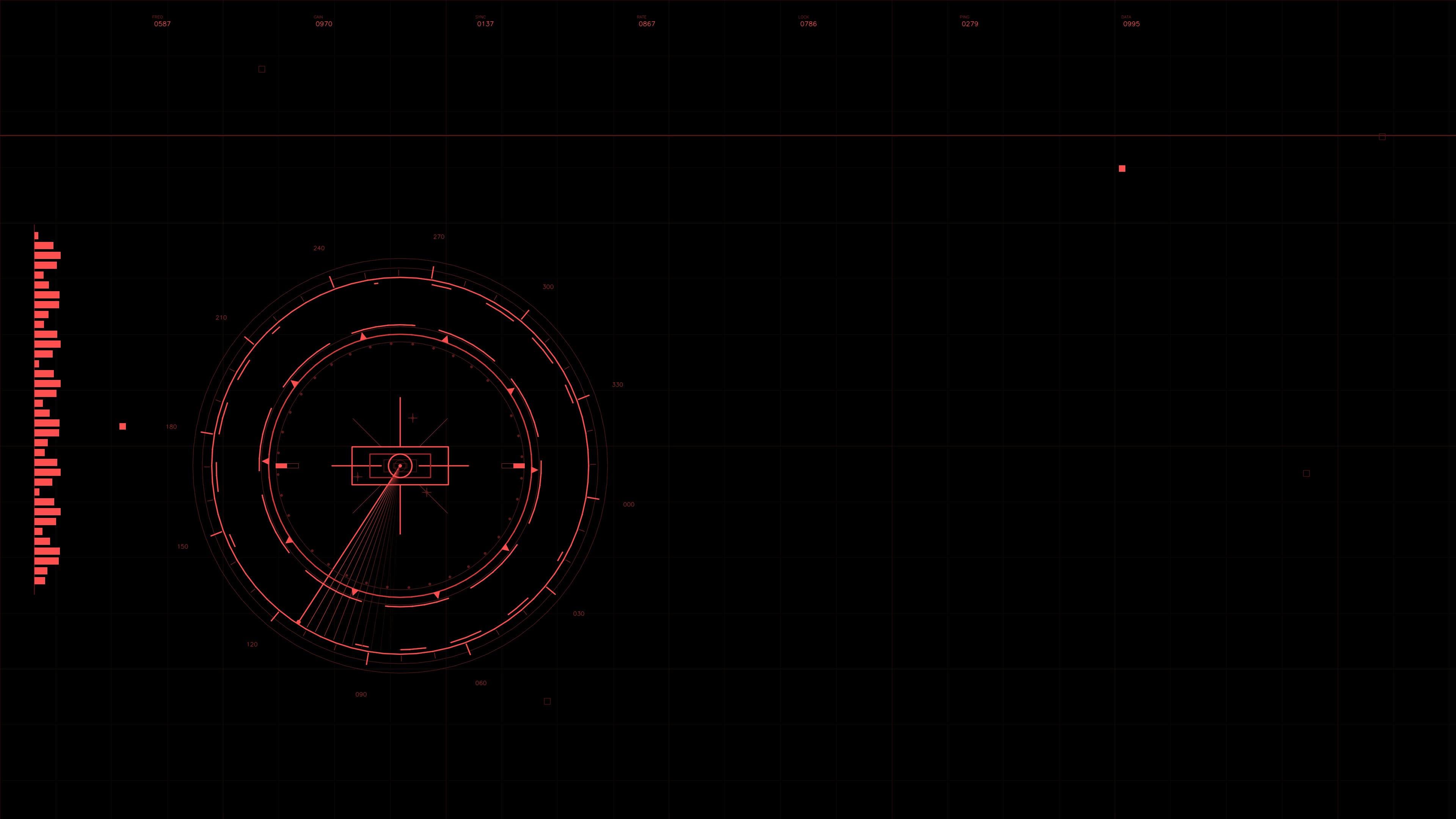 Military gui war stock footage hud animation for science fiction production featuring scrolling data and target tracking elements