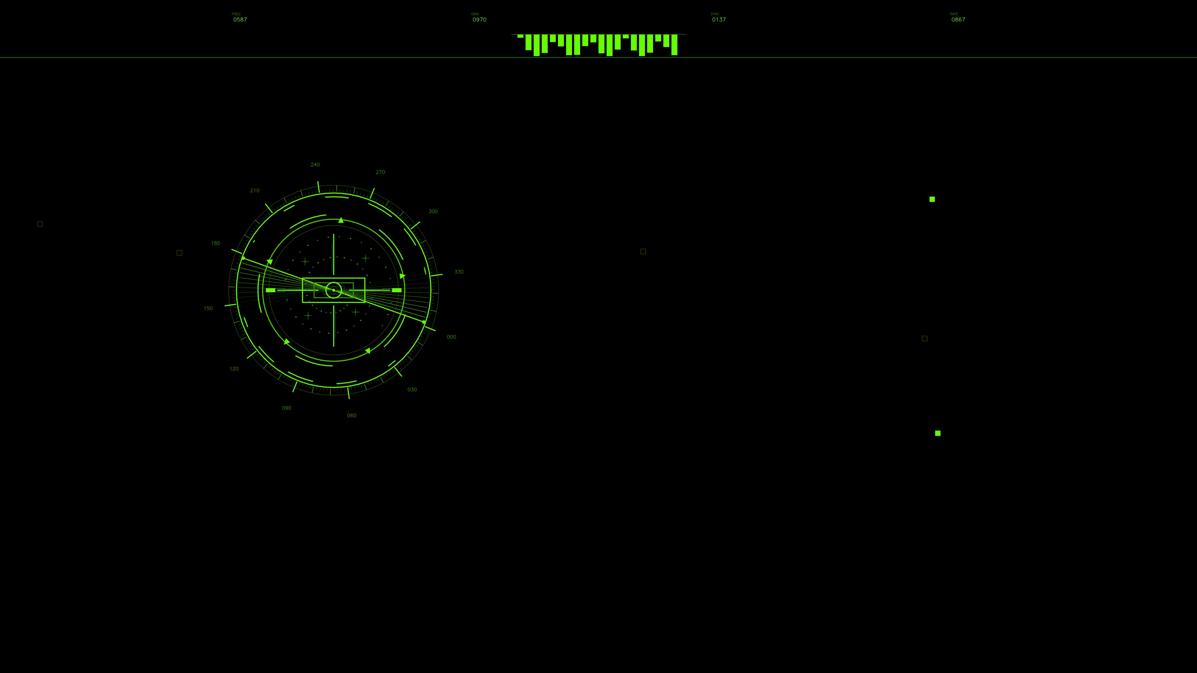 Military gui war stock footage hud animation for science fiction production with detailed layout and tracking system