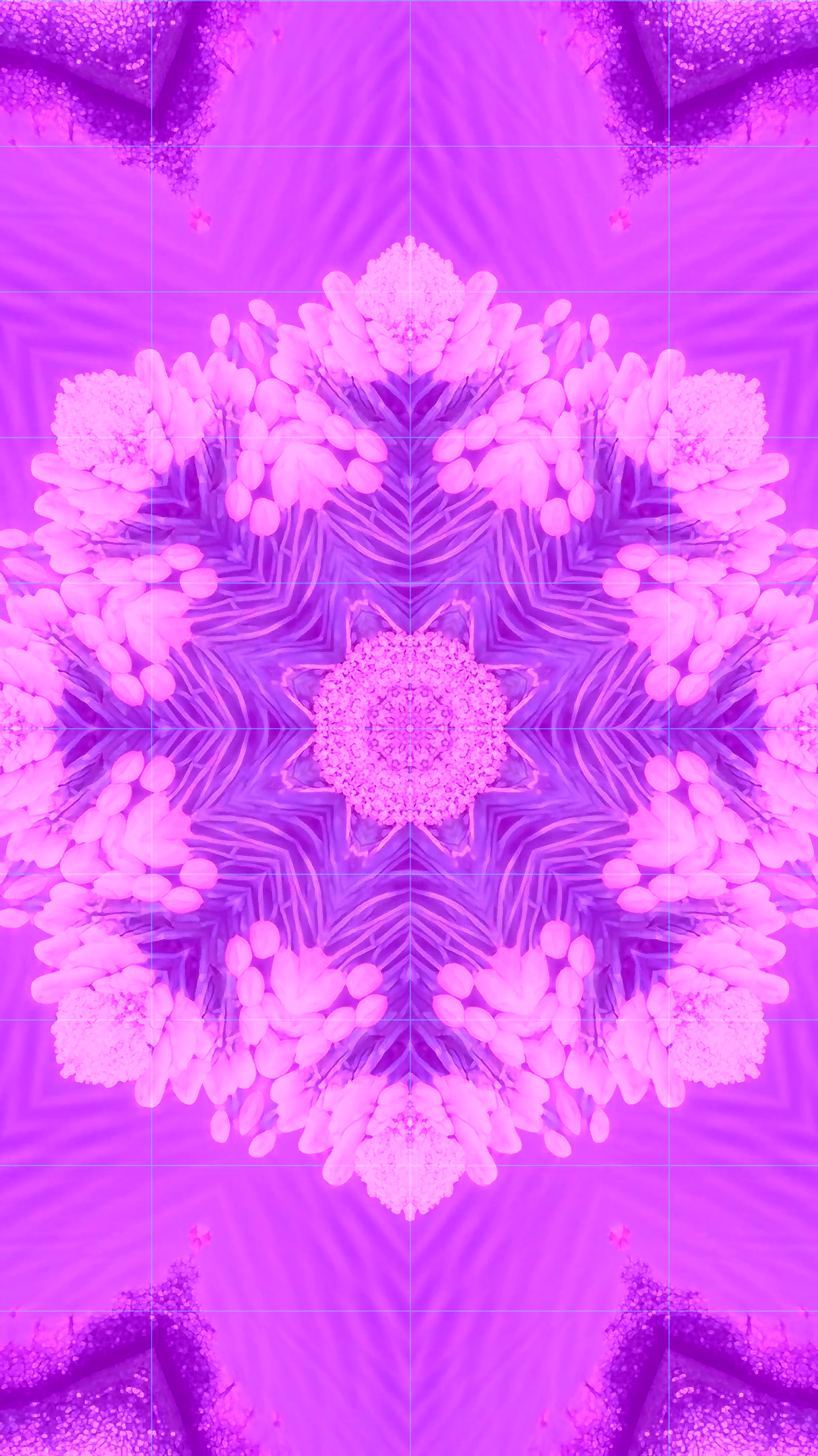 Mesmerizing tunnel video loop showcasing vibrant floral patterns