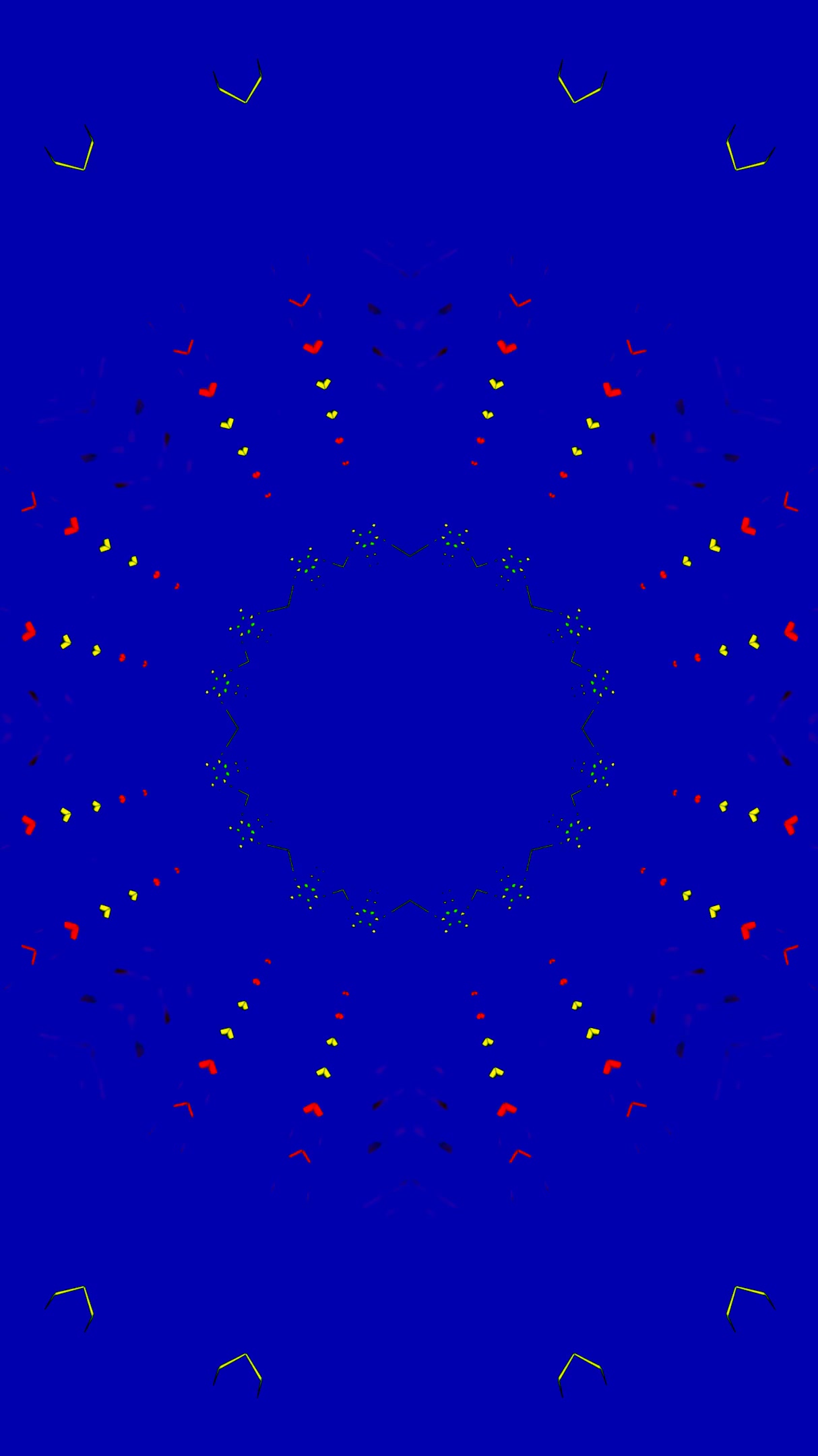 Vibrant tunnel video loop creating a seamless and immersive screensaver experience with dynamic patterns