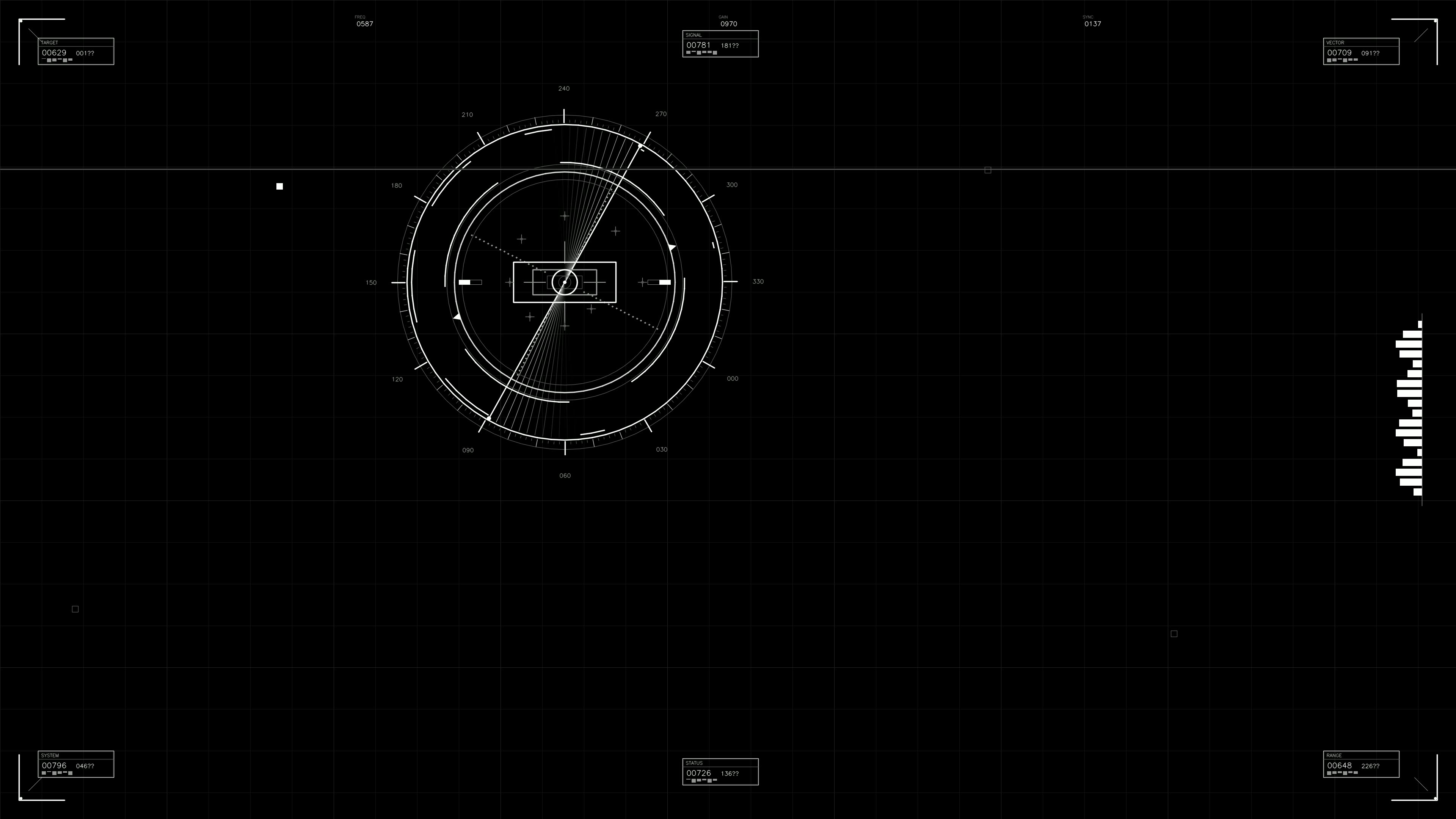 Military gui war stock footage hud animation for science fiction production showcasing tactical planning and command interface elements