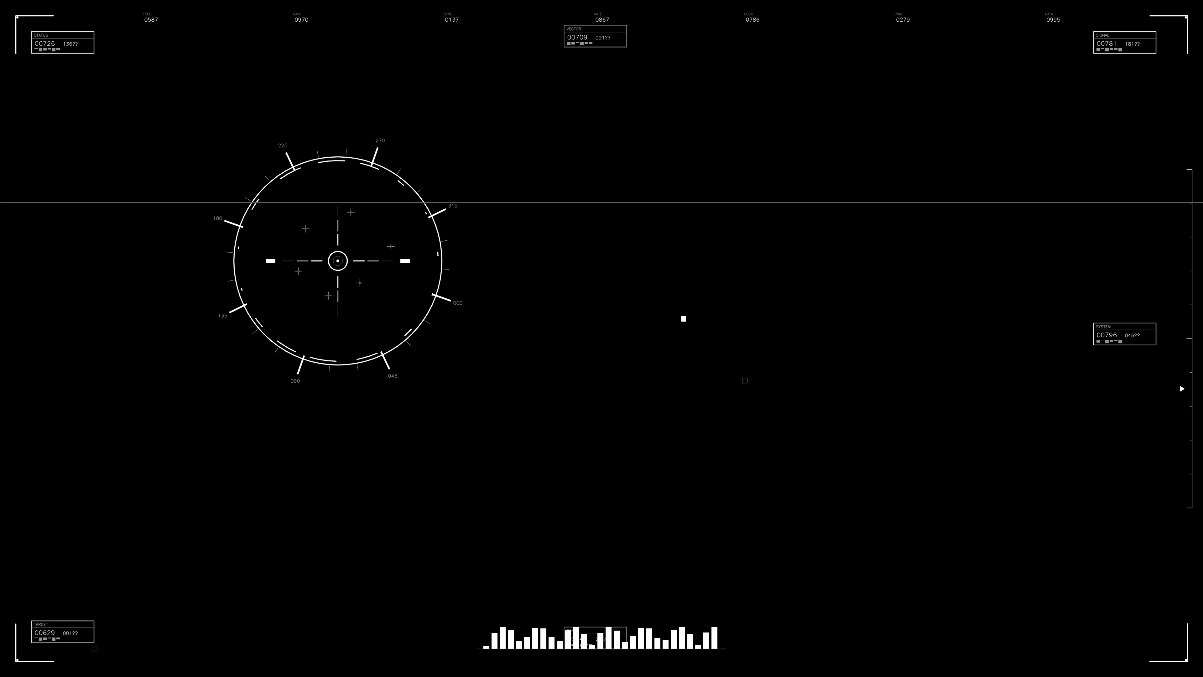 Military GUI war stock footage provides HUD animation for science fiction projects with various visual elements and interfaces