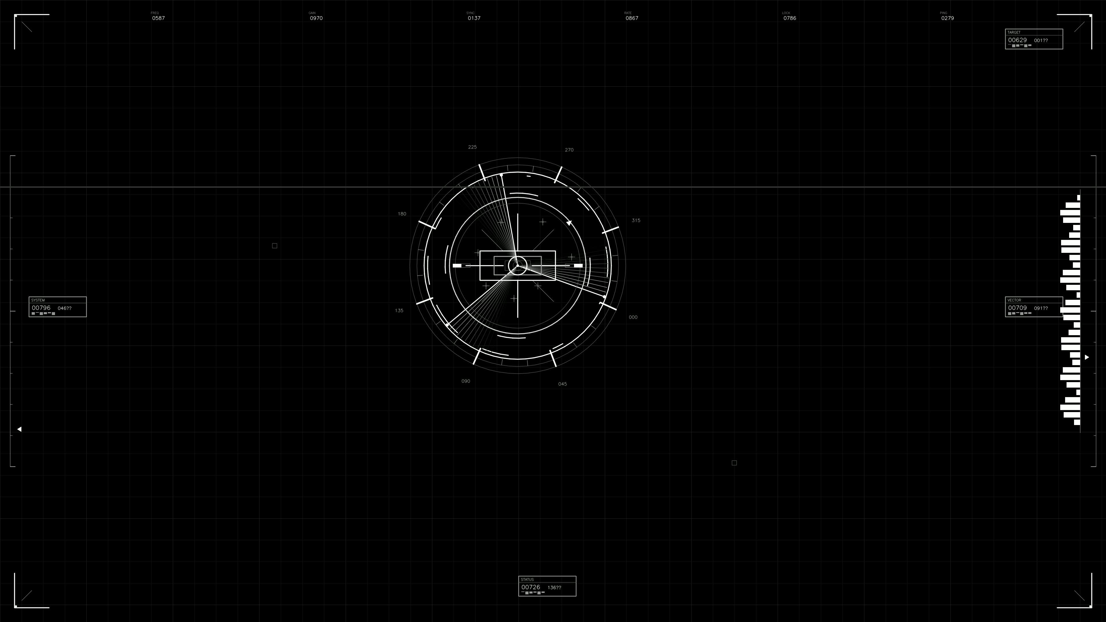 Military gui war stock footage hud animation for science fiction production showing futuristic targeting system and interface design